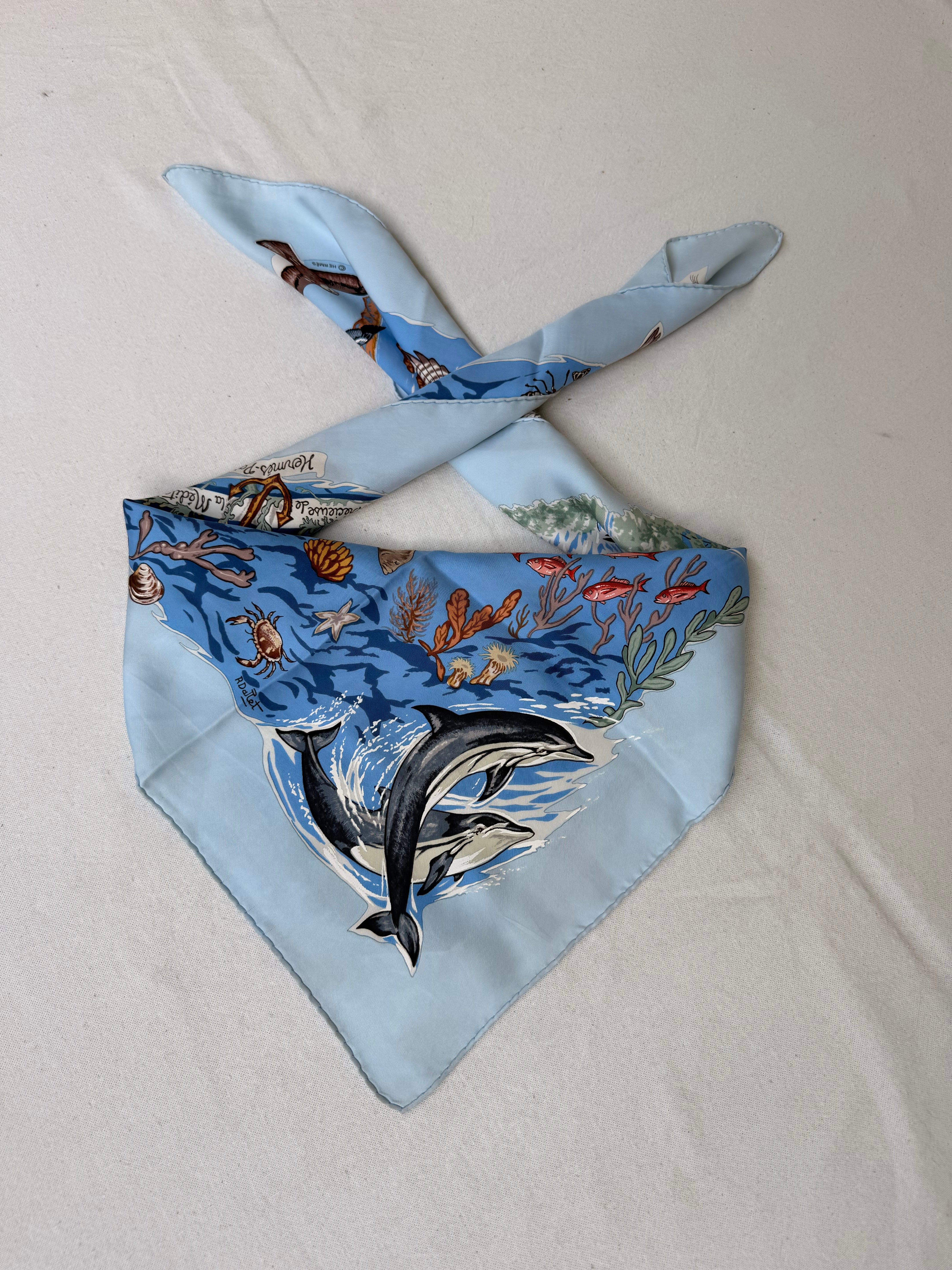 Foulard Hermès – Modèle La vie précieuse de la Méditerranée