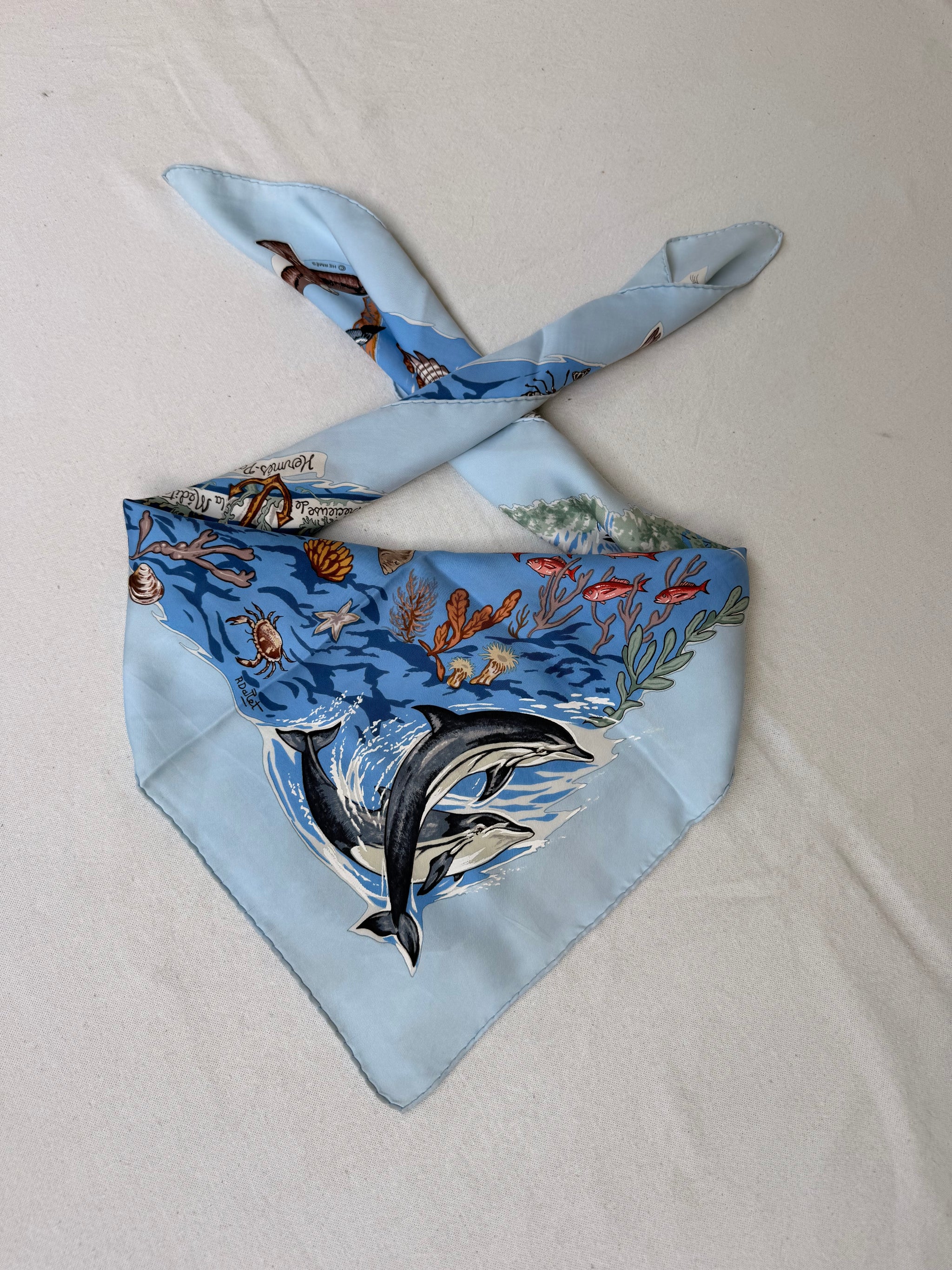 Foulard Hermès – Modèle La vie précieuse de la Méditerranée