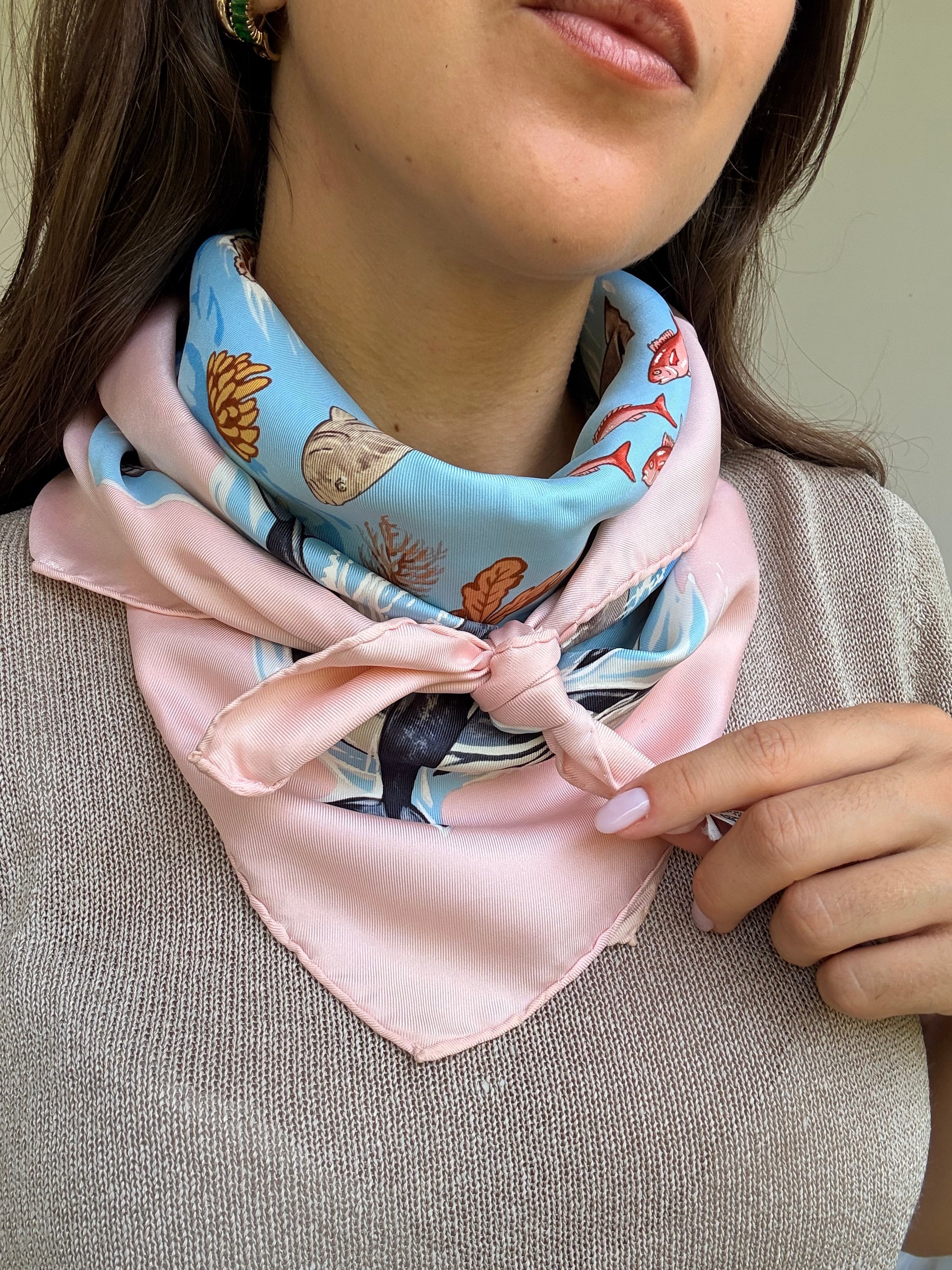 Foulard Hermès – Modèle La vie précieuse de la Méditerranée