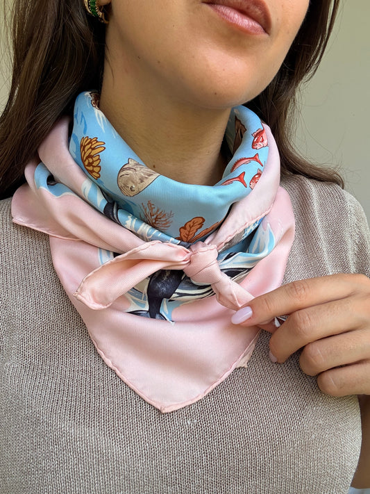 Foulard Hermès – Modèle La vie précieuse de la Méditerranée