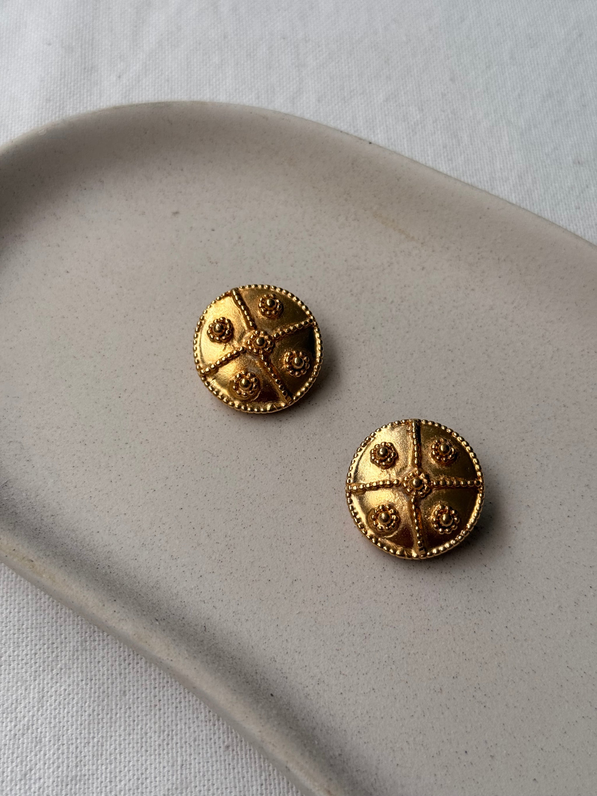Boucles d’oreilles Anica vintage - Motifs floraux
