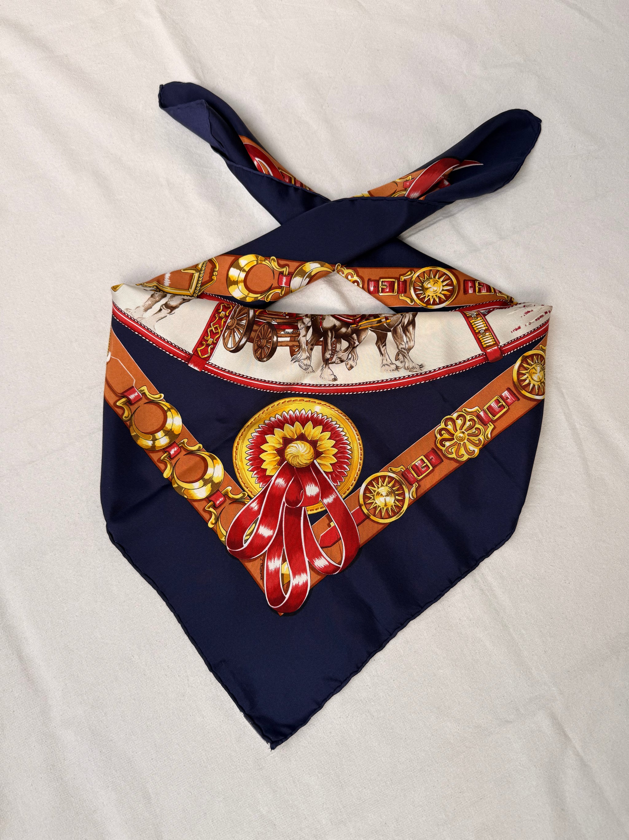 Foulard Hermès – Modèle Chevaux de Trait