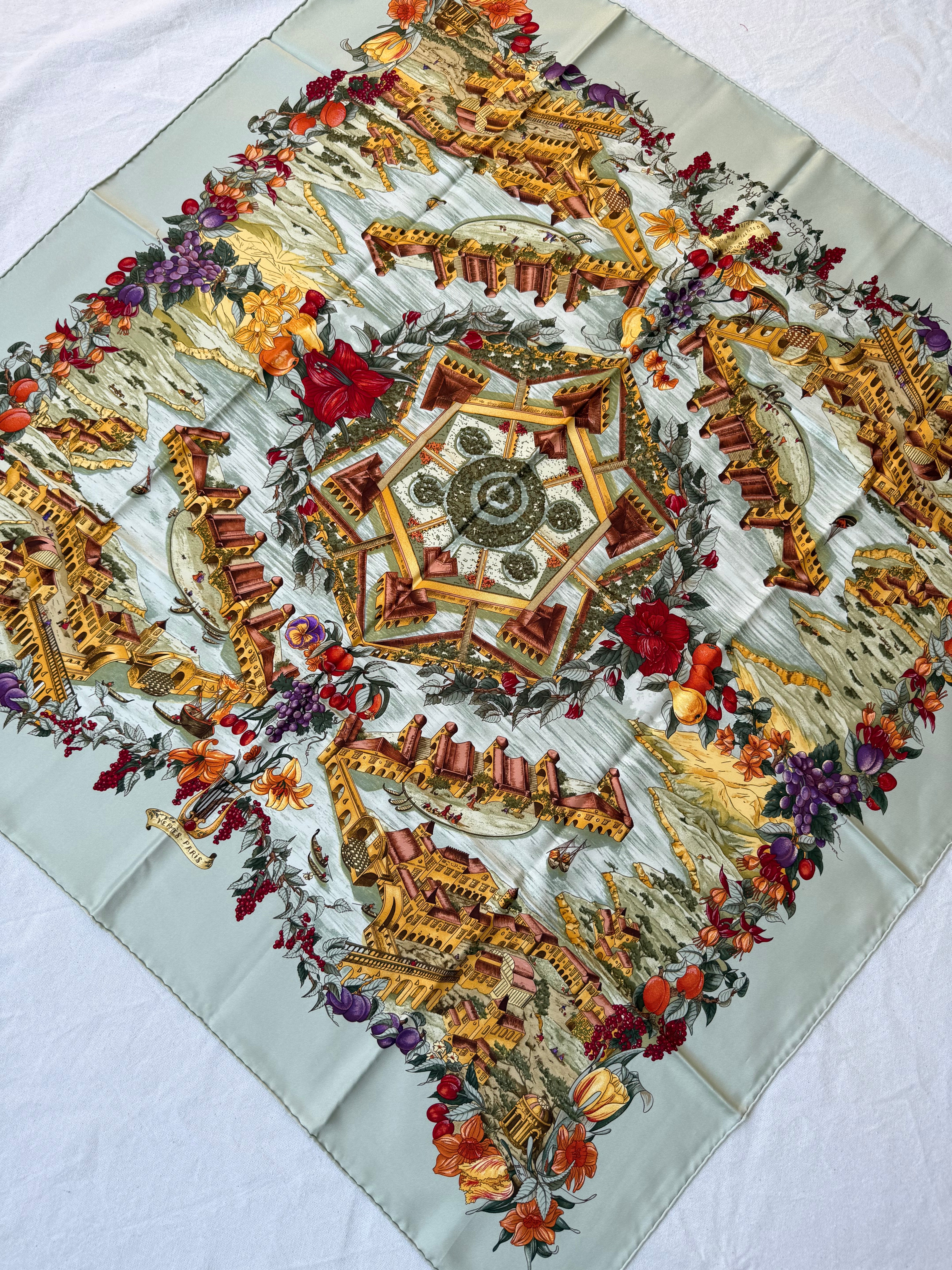 Foulard Hermès – Modèle Au pays de Cocagne