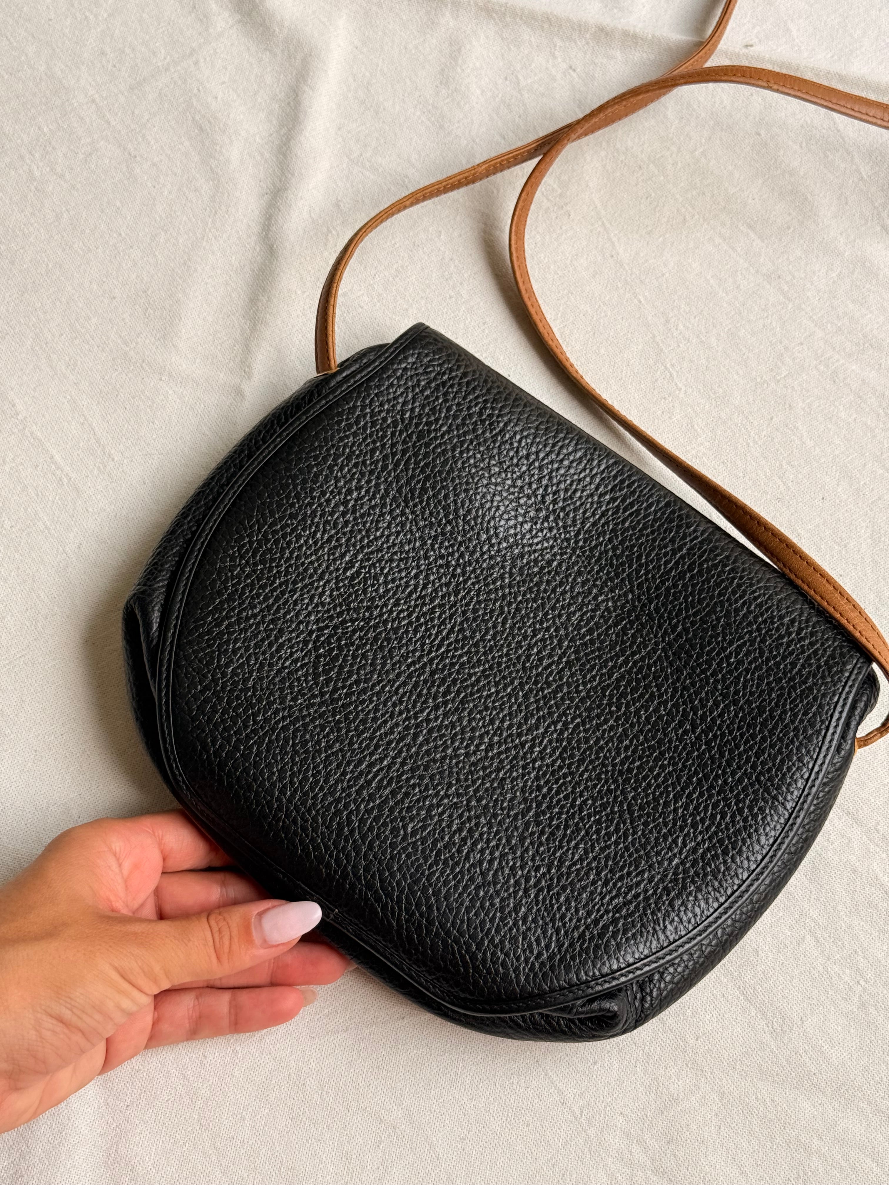 Sac Christian Dior vintage - Cuir bicolore grainé