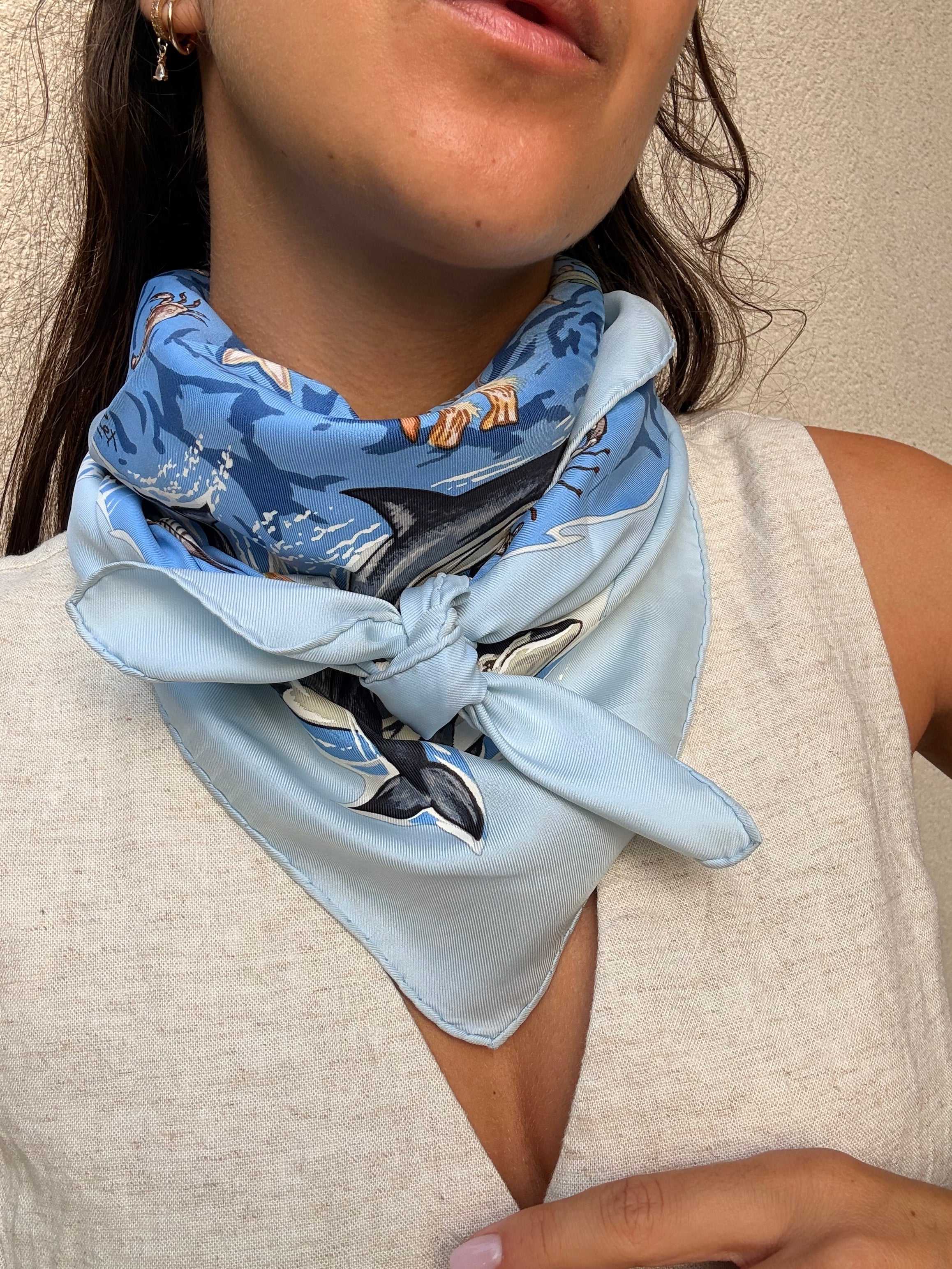 Foulard Hermès – Modèle La vie précieuse de la Méditerranée