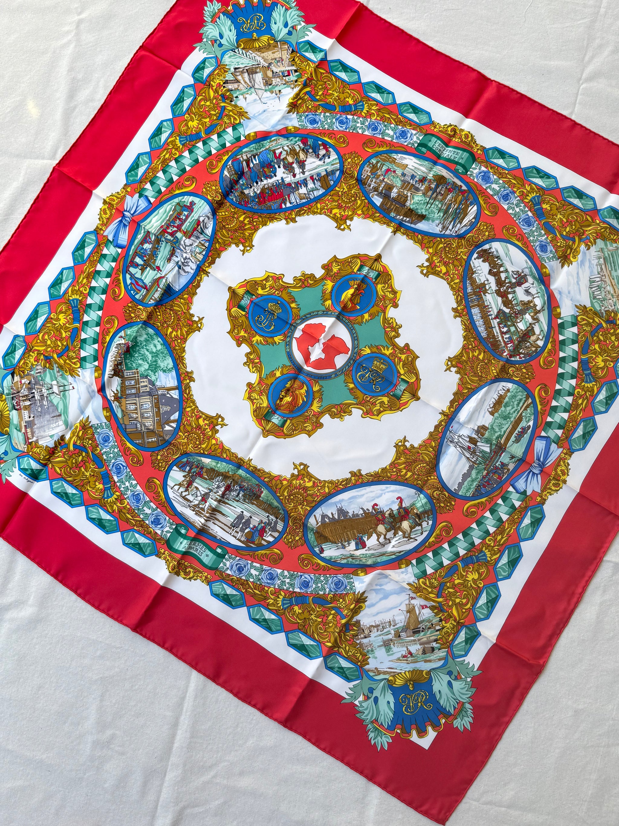 Foulard Hermès – Modèle Entente Cordiale