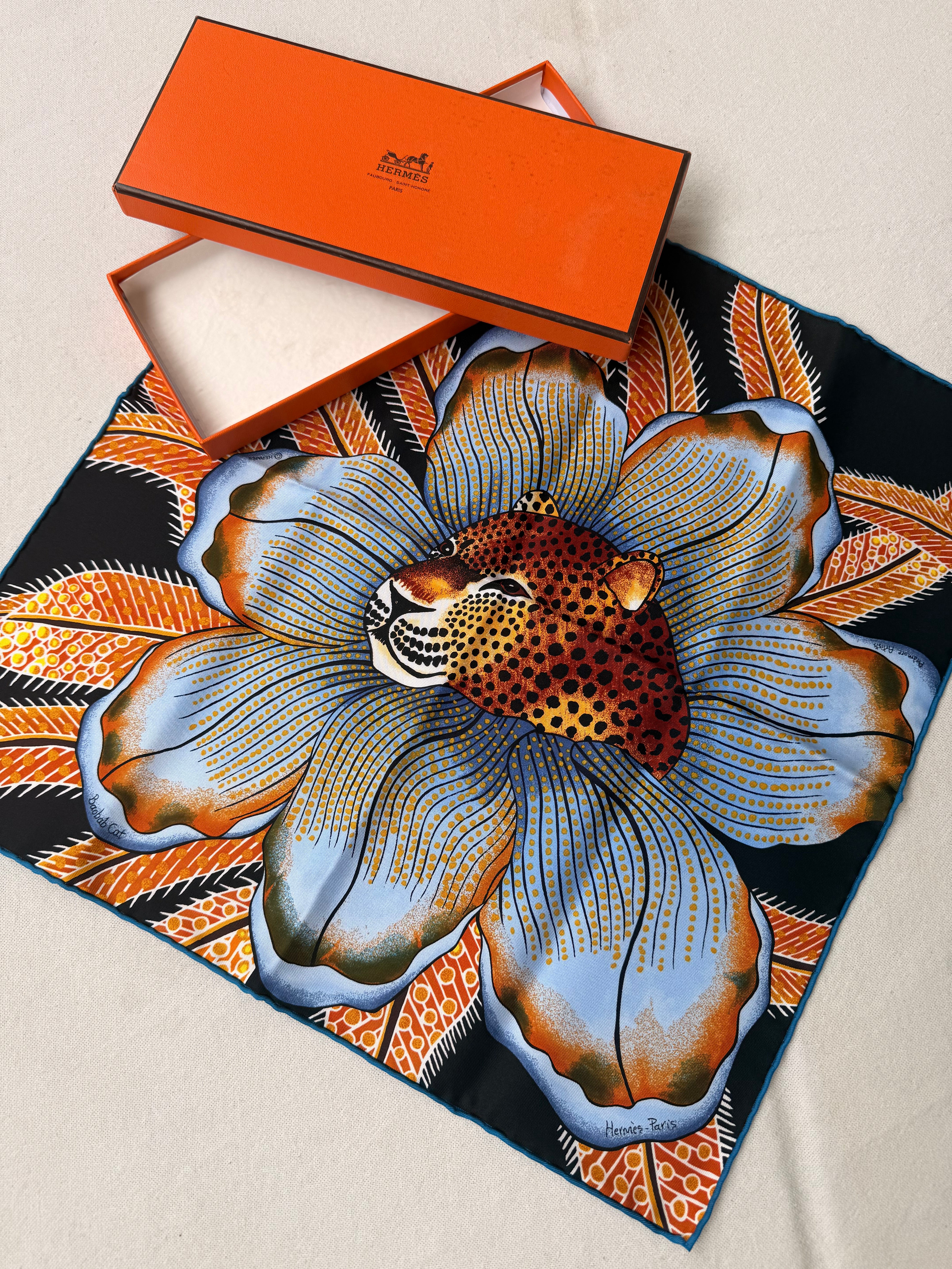 Gavroche Hermès – Modèle Baobab Cat