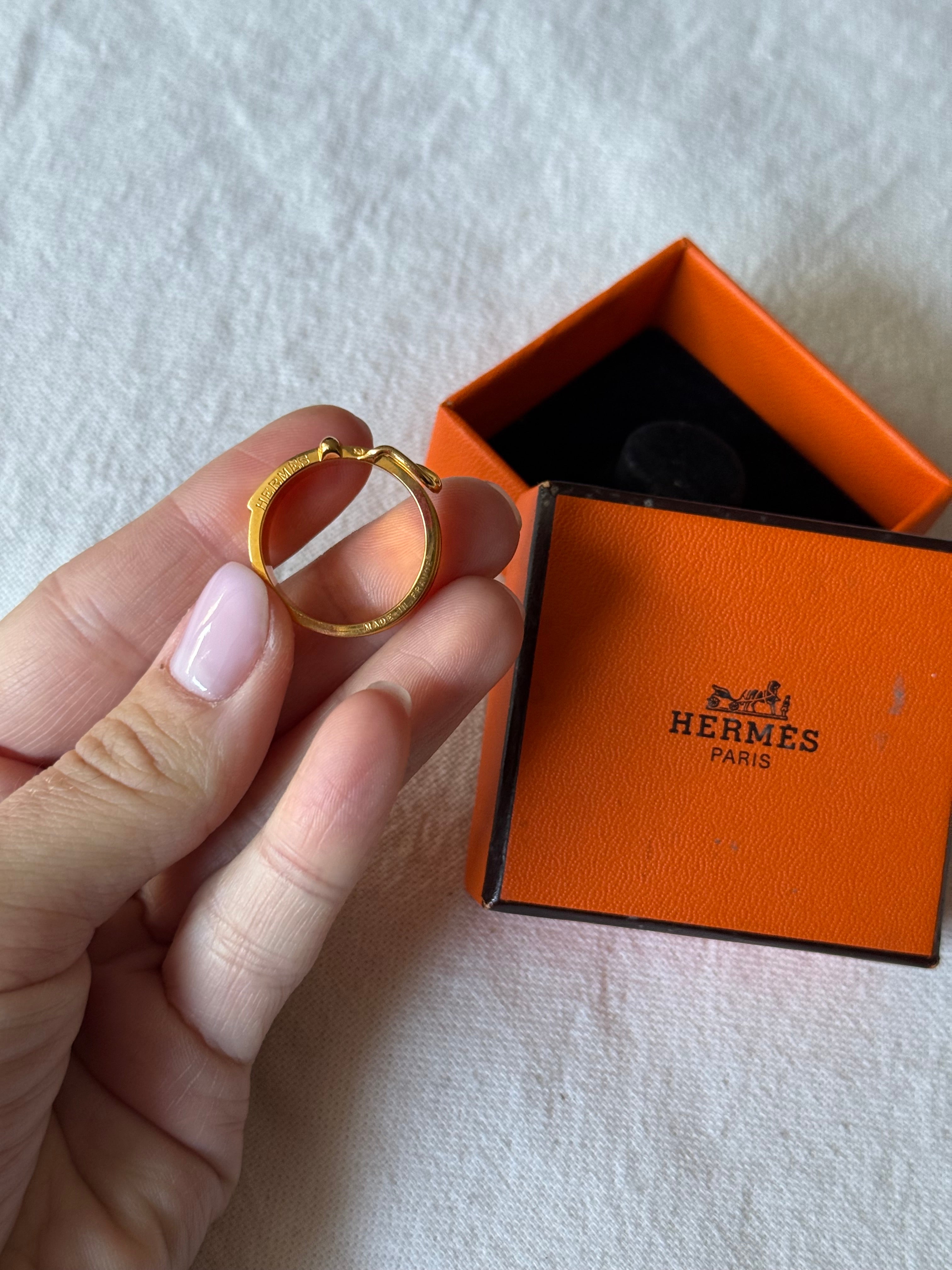 Anneau de foulard Hermès - modèle ceinture