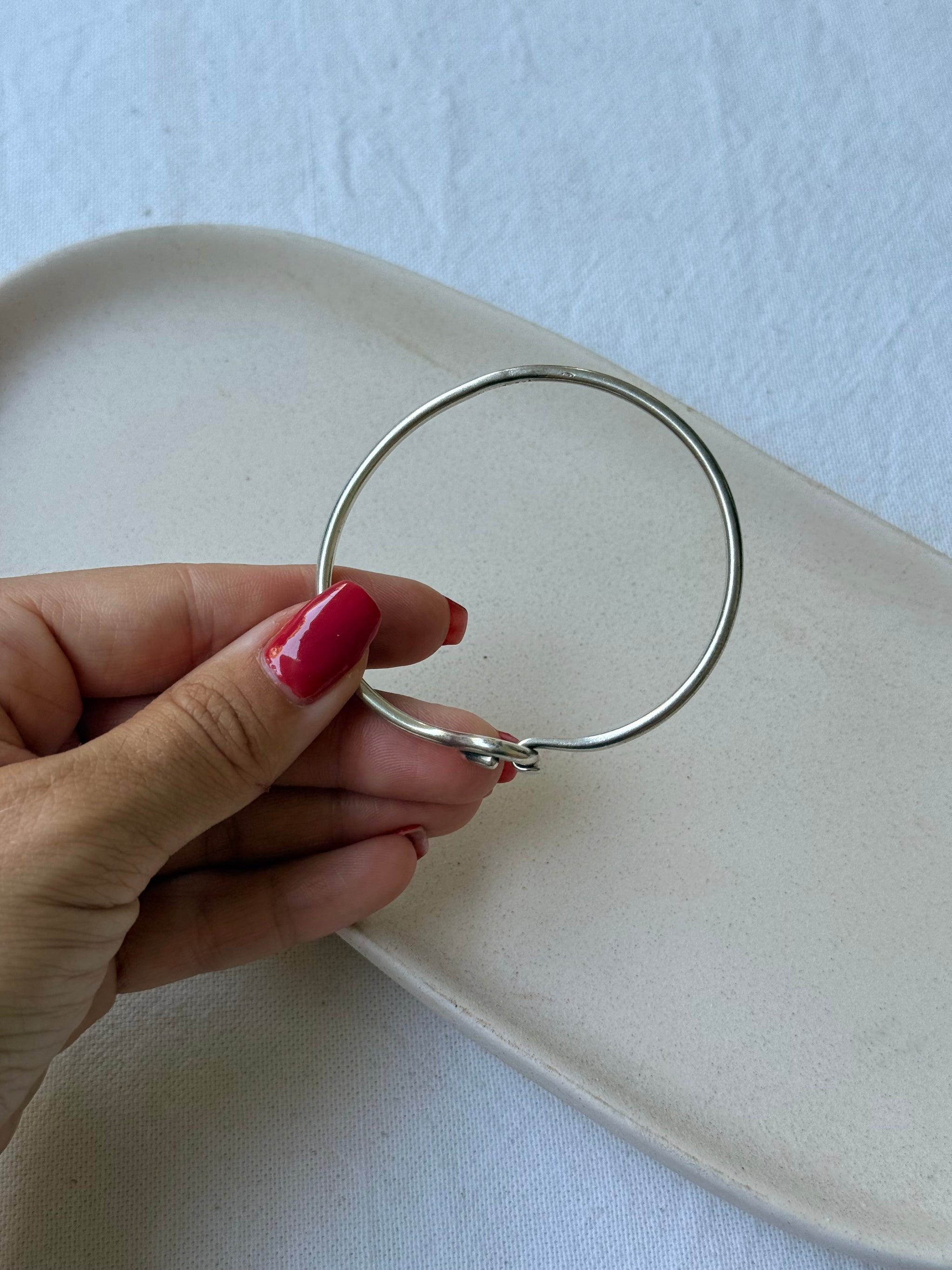 Jonc vintage nœud en argent 925