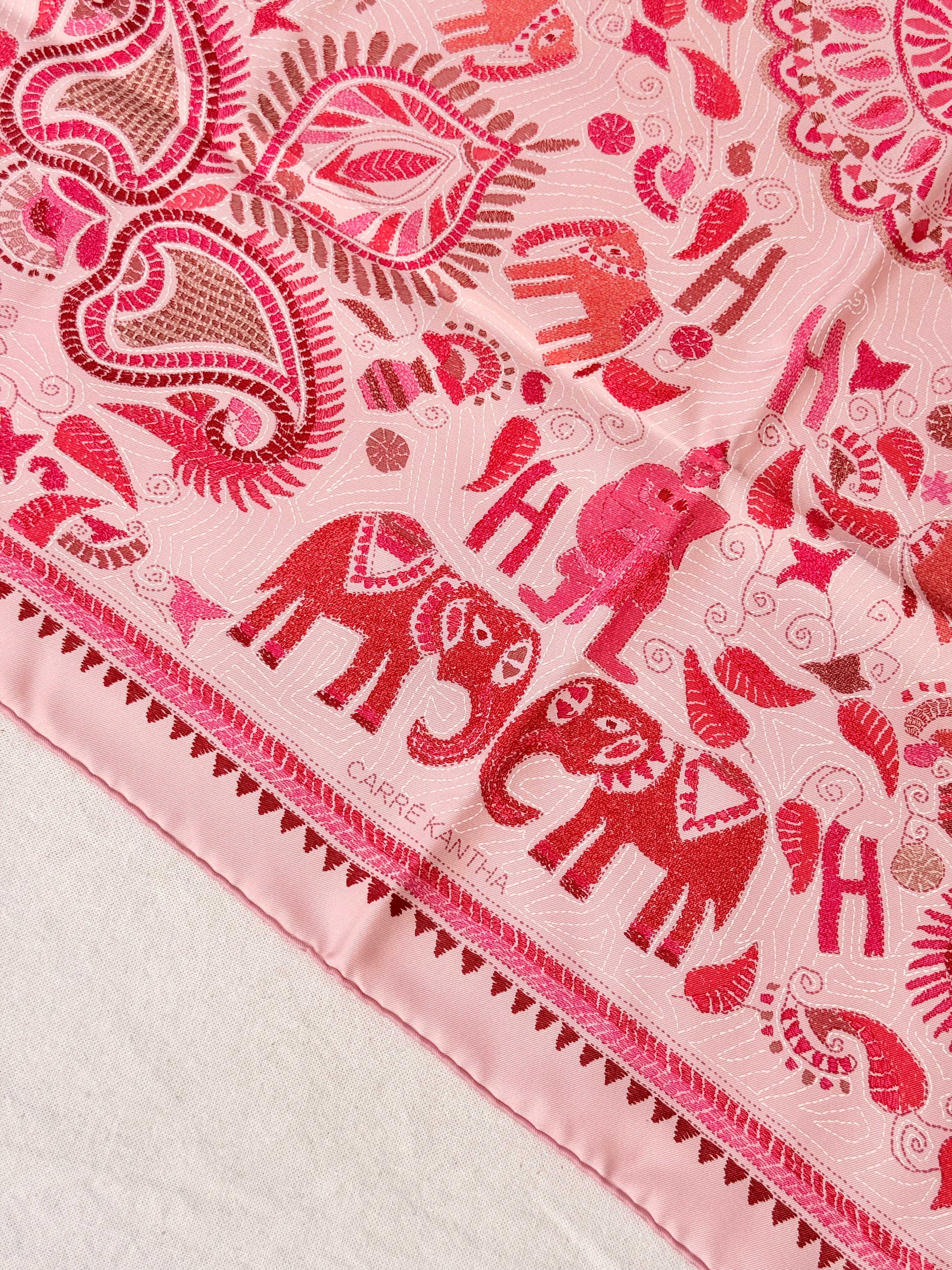 Foulard Hermès – Modèle Carré Kantha