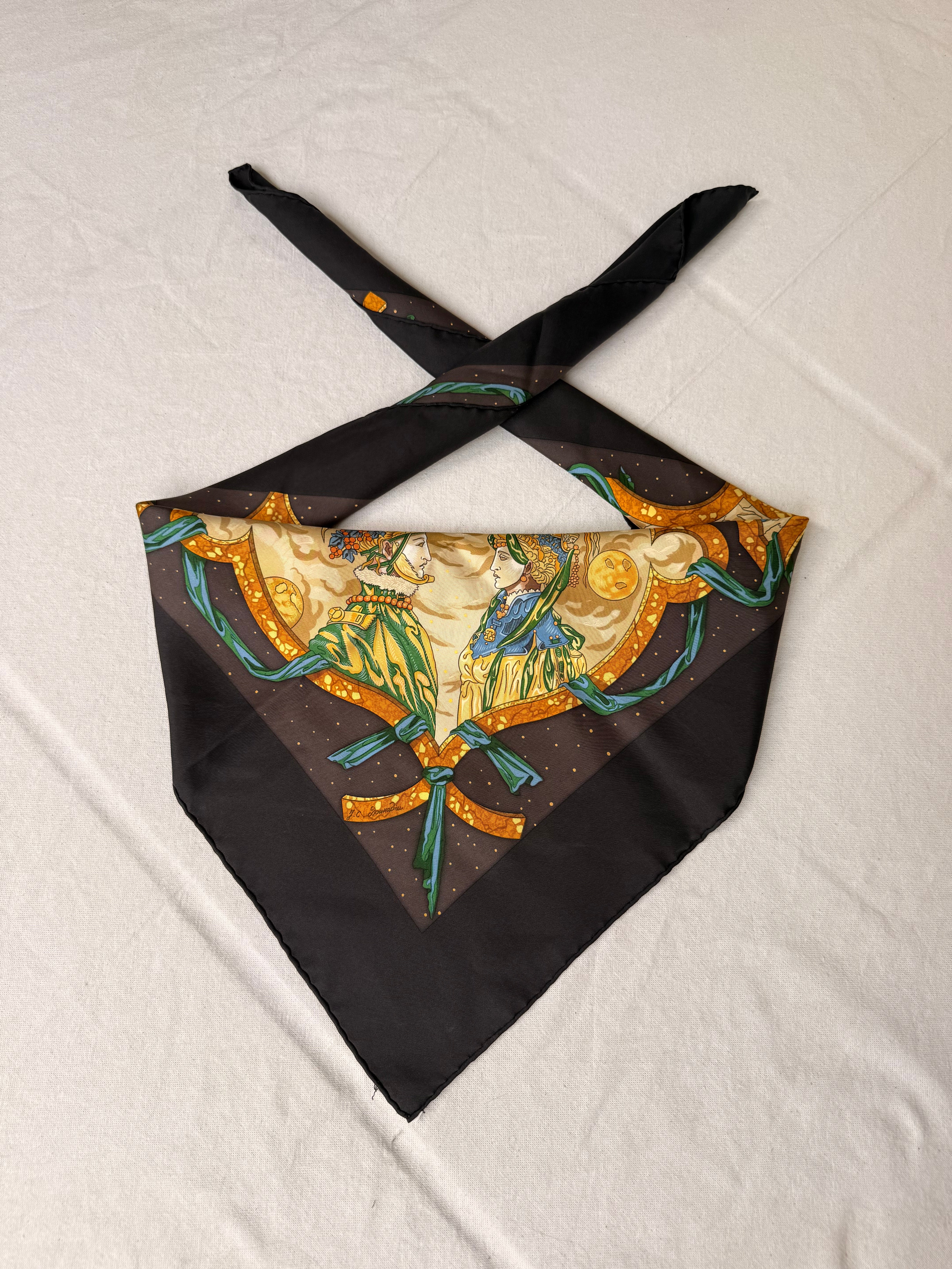 Foulard Hermès – Cavaliers des nuages