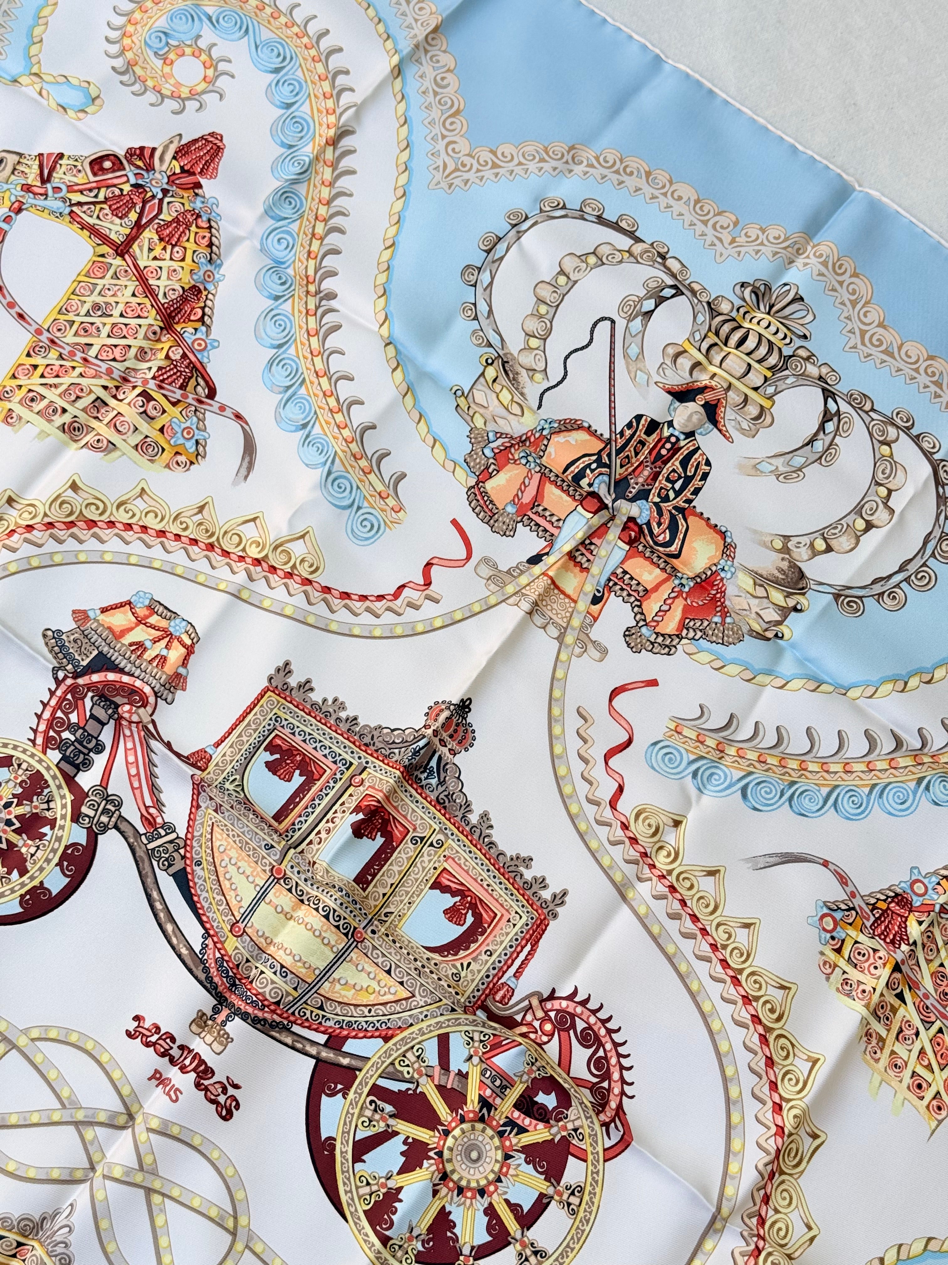 Foulard Hermès – Modèle Paperoles