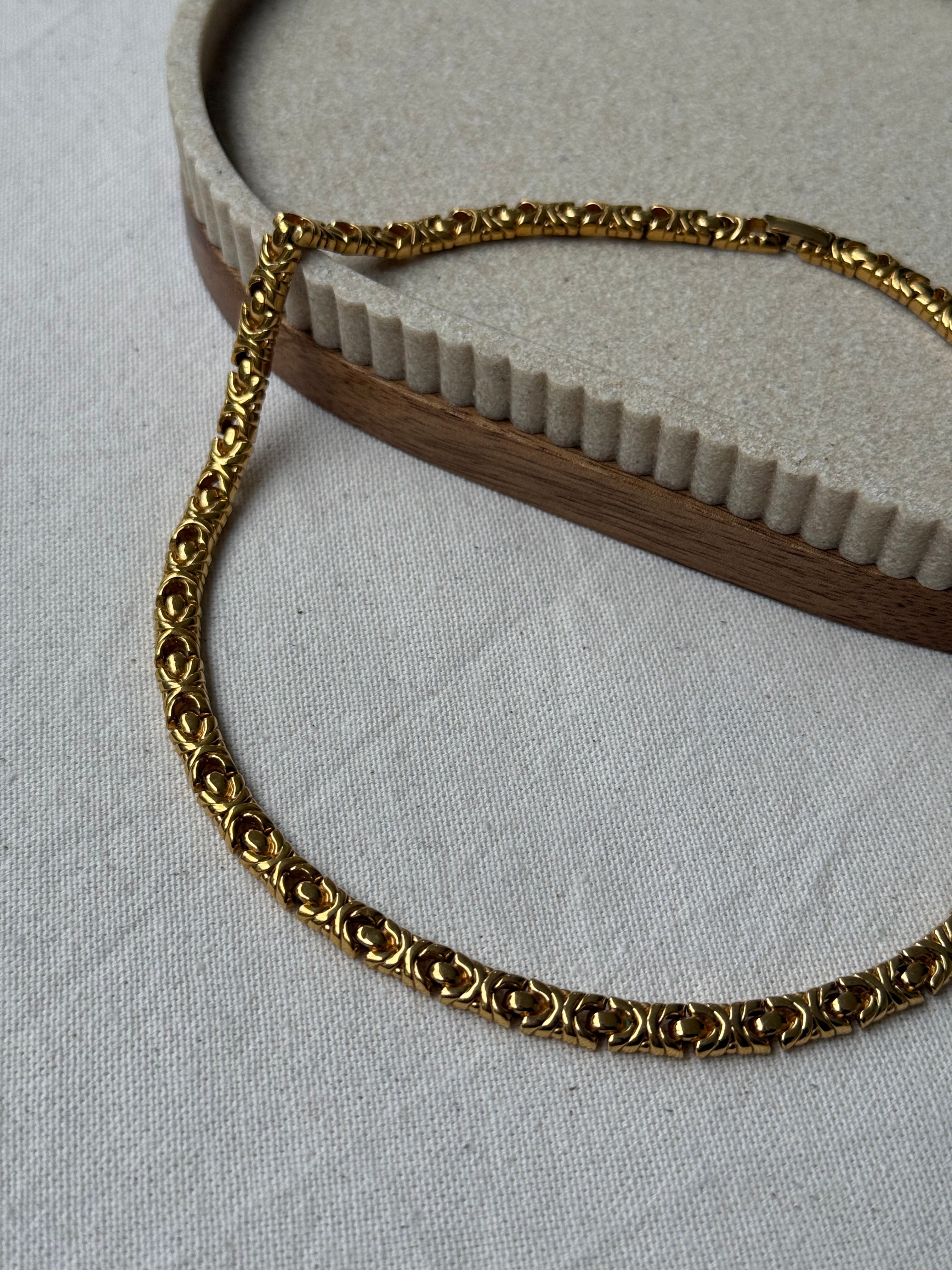 Collier Napier vintage - Maille fine sculptée