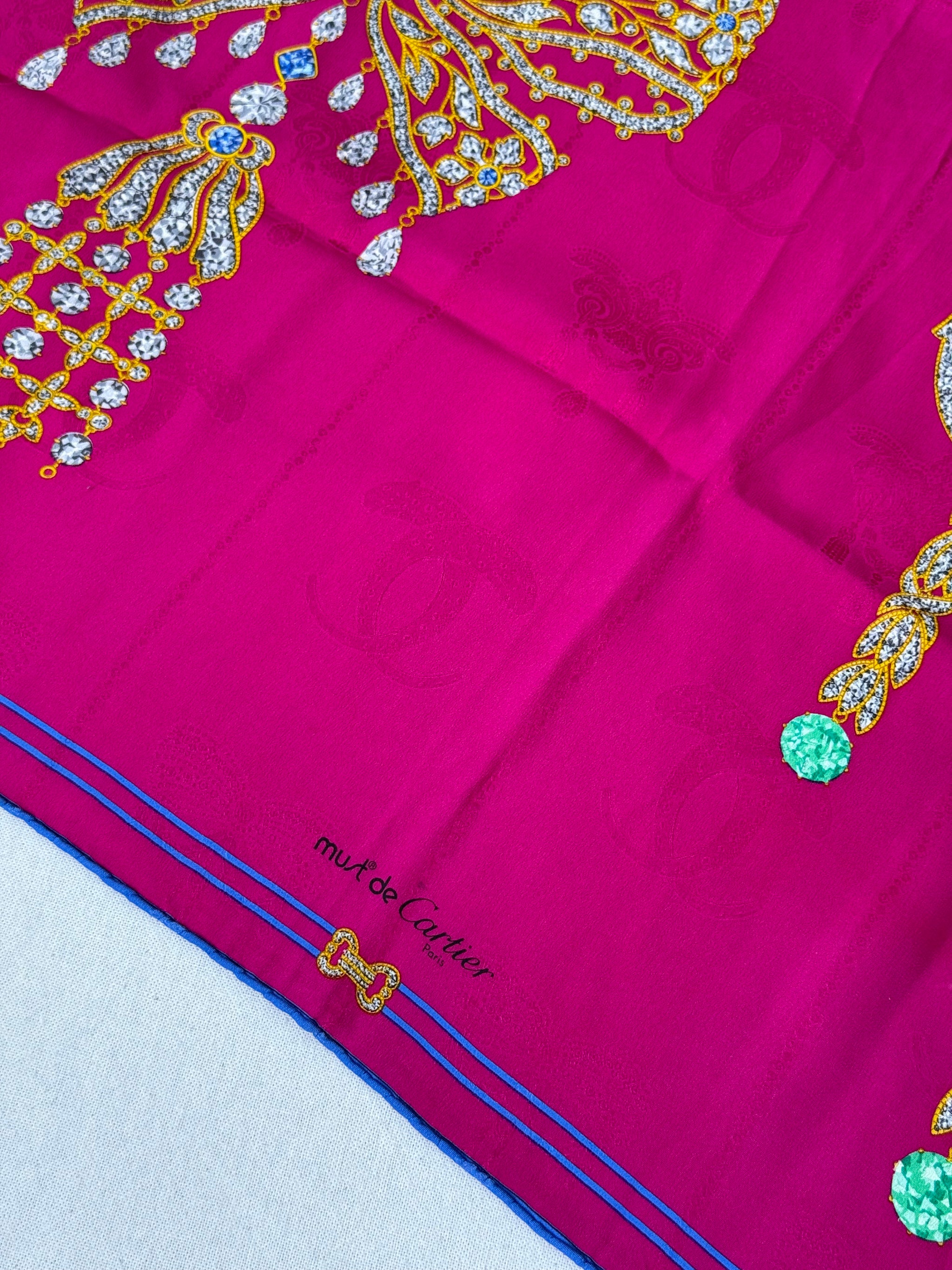 Foulard Cartier – Collection Musée, motifs bijoux et noeuds