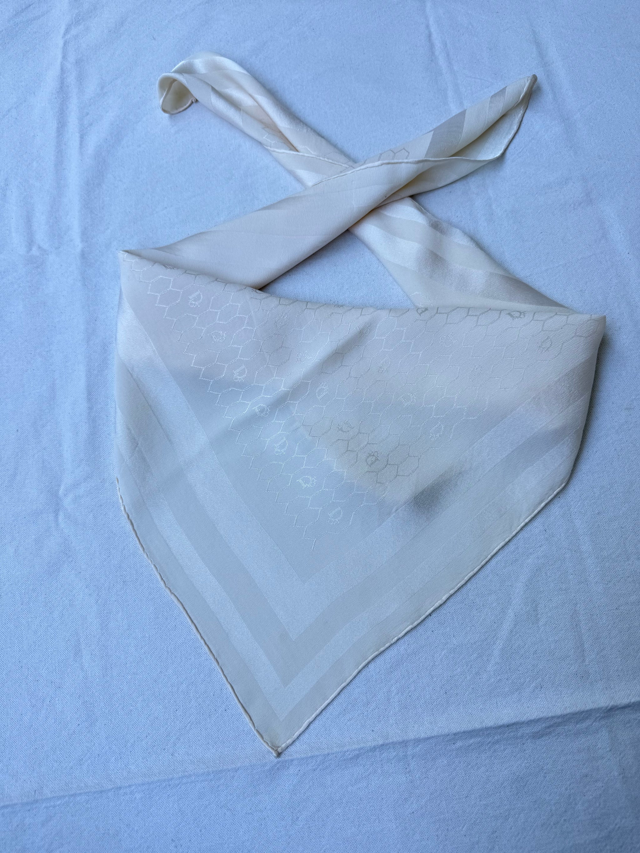Vintage Christian Dior Scarf – Tonal Monogram