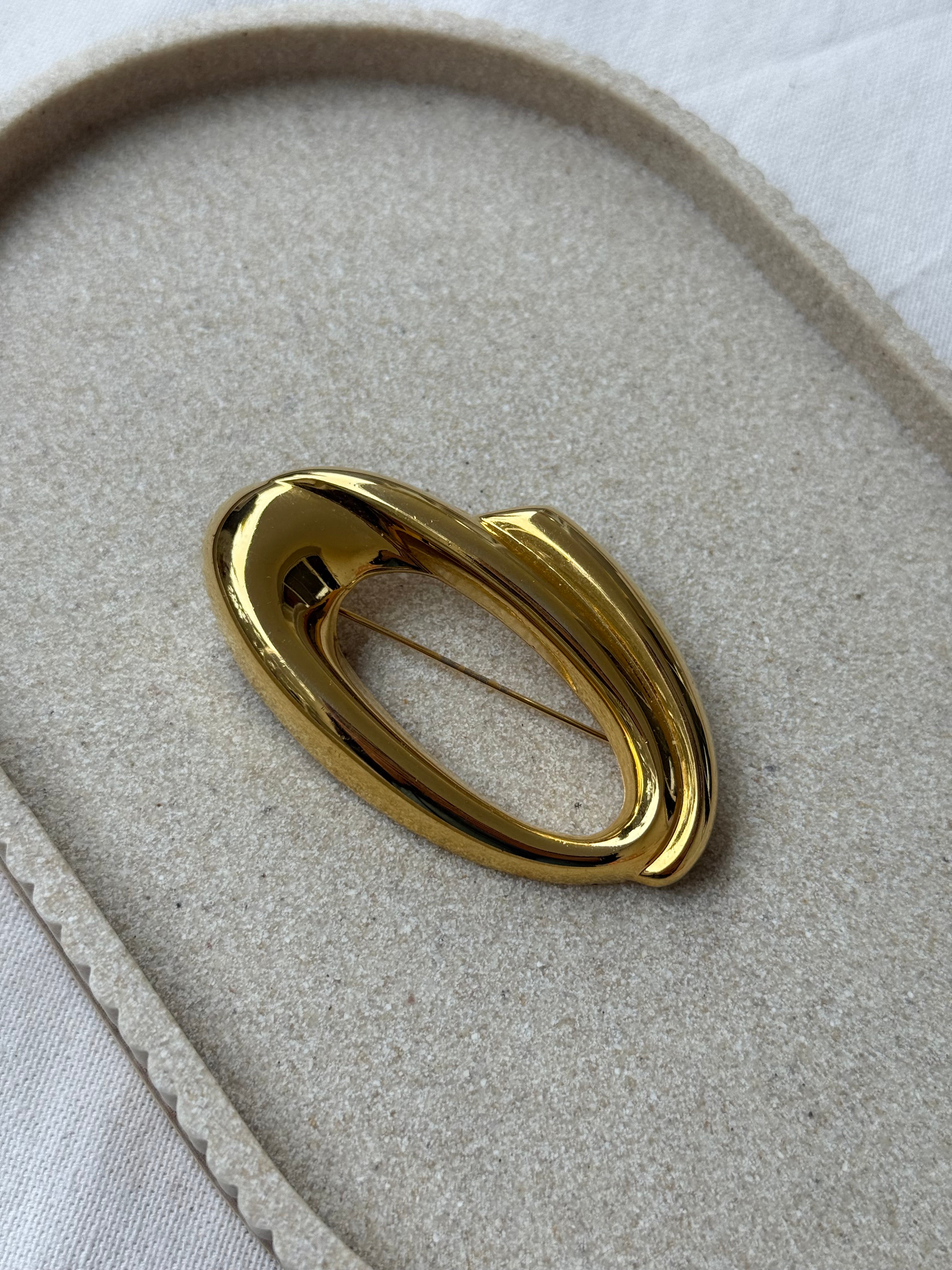 Broche vintage - Ovale structurale