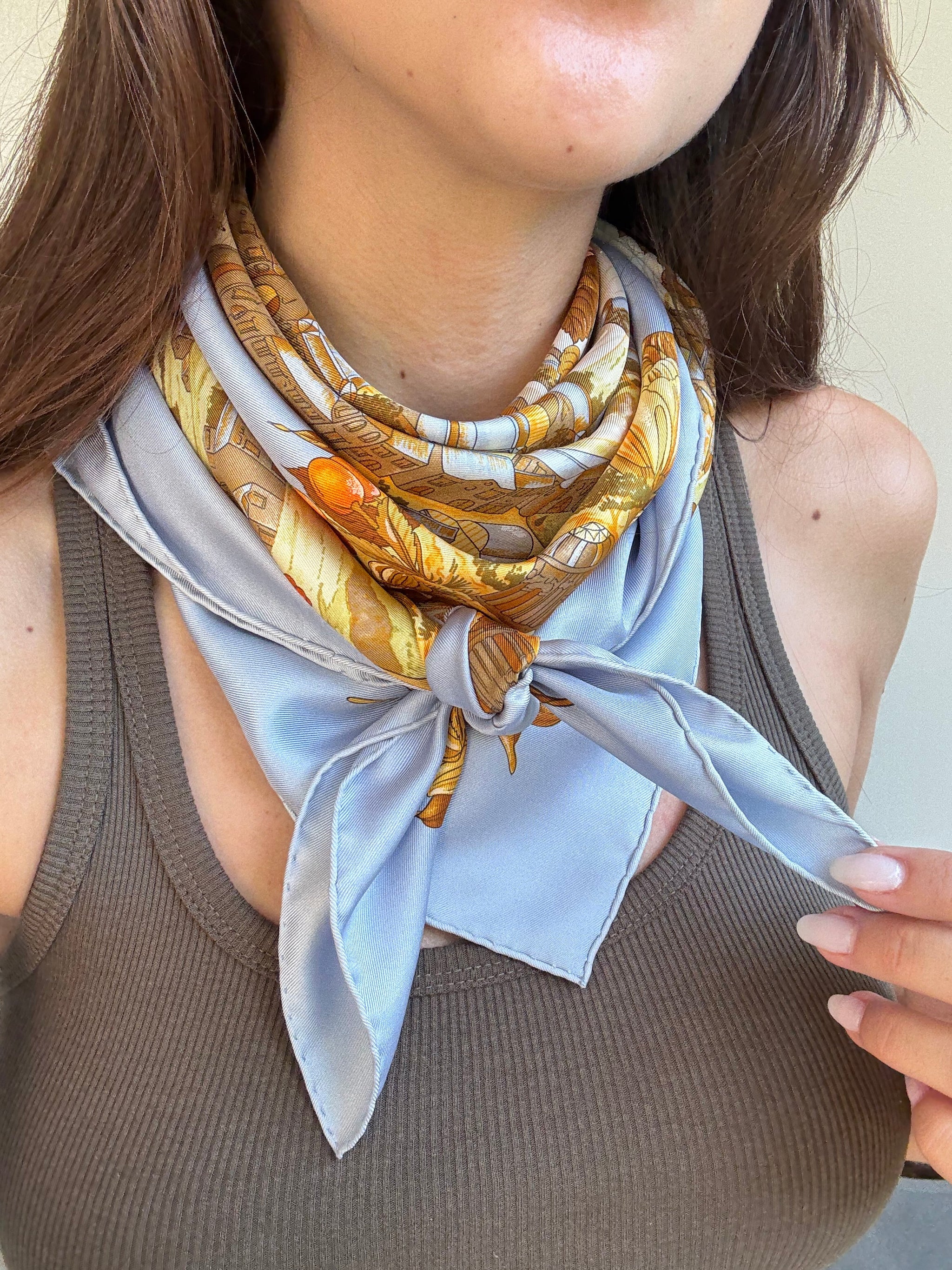 Foulard Hermès – Modèle Au pays de Cocagne