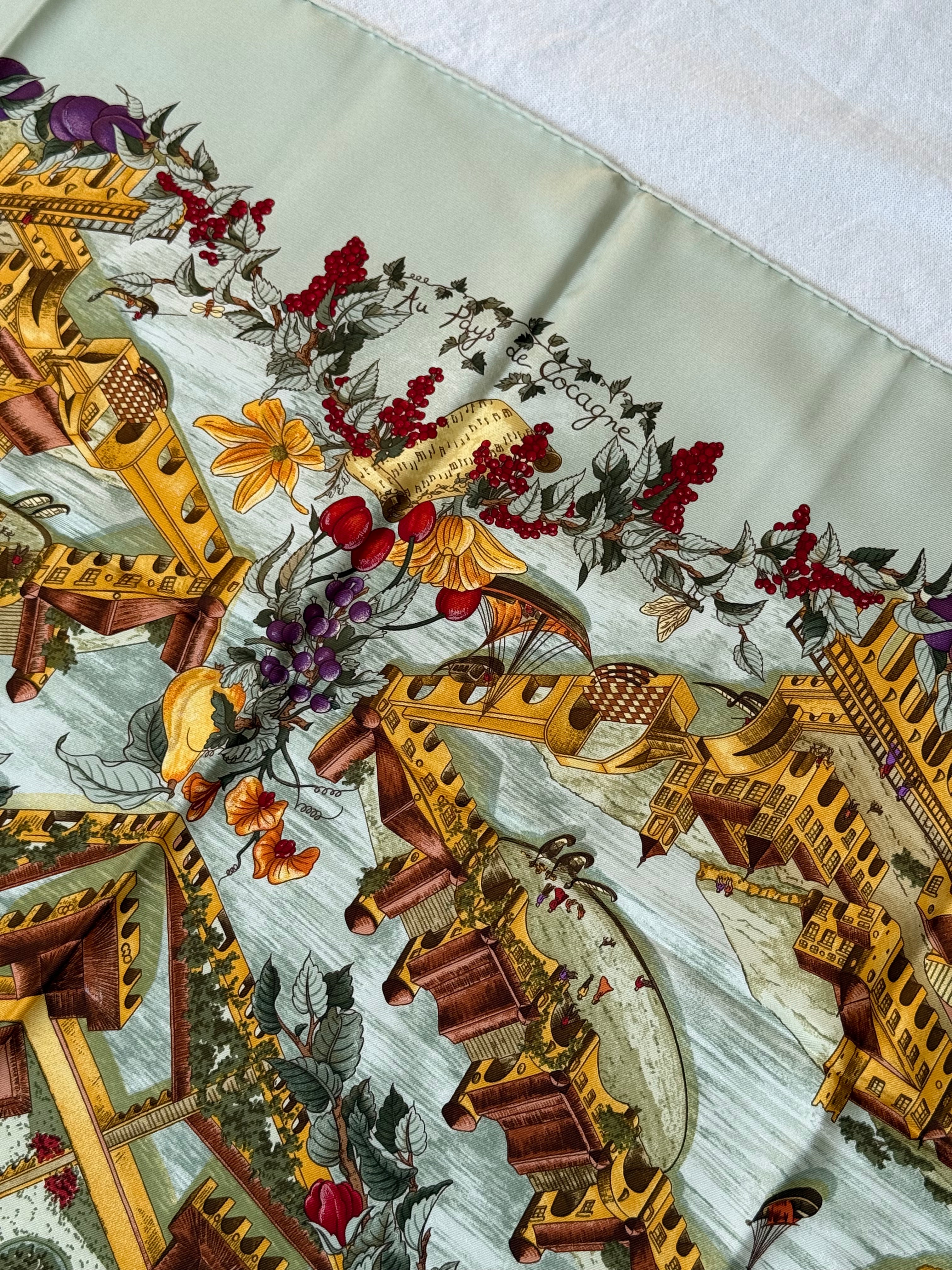 Foulard Hermès – Modèle Au pays de Cocagne