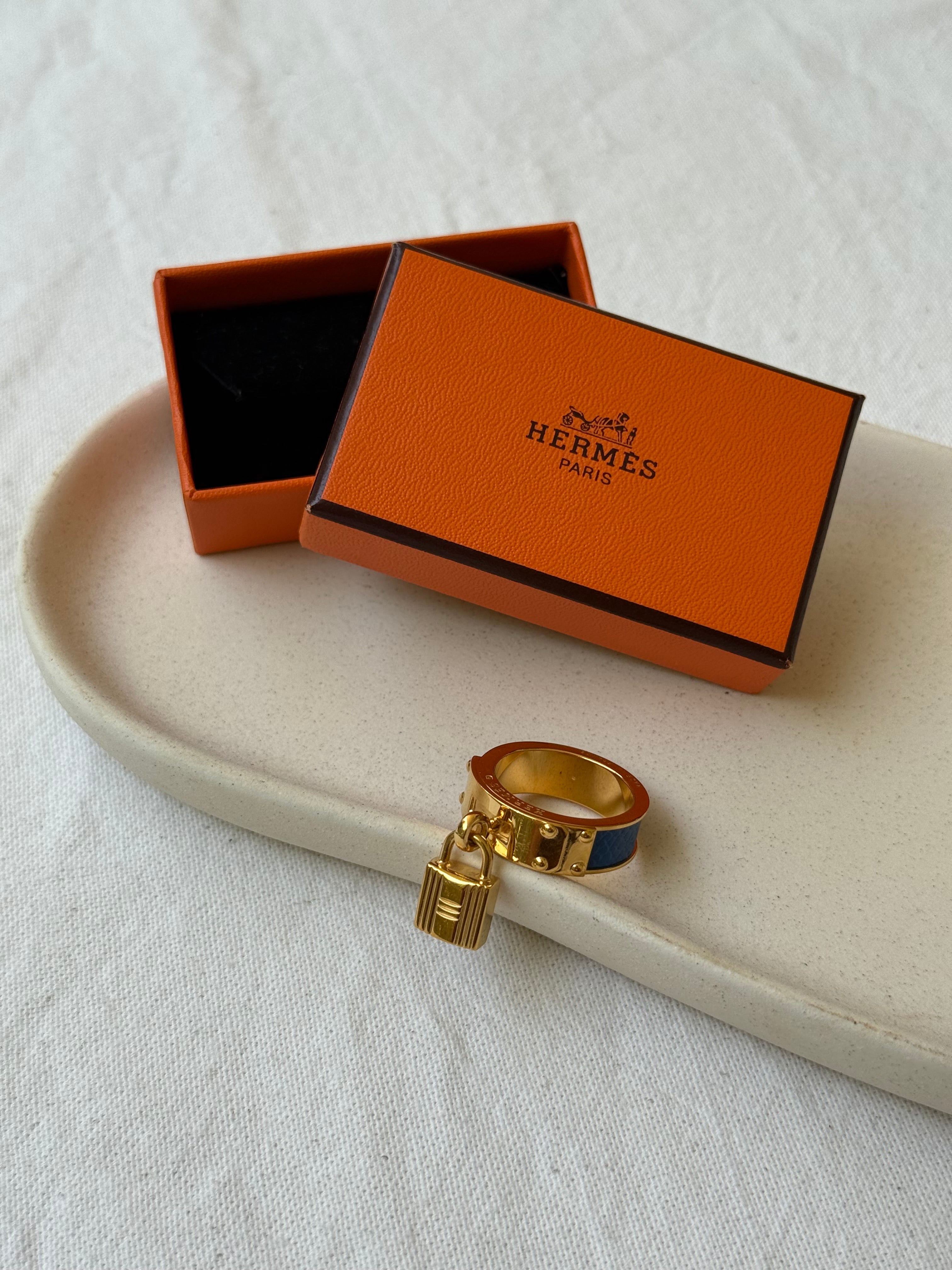 Anneau de foulard Hermès - Modèle cadenas Kelly