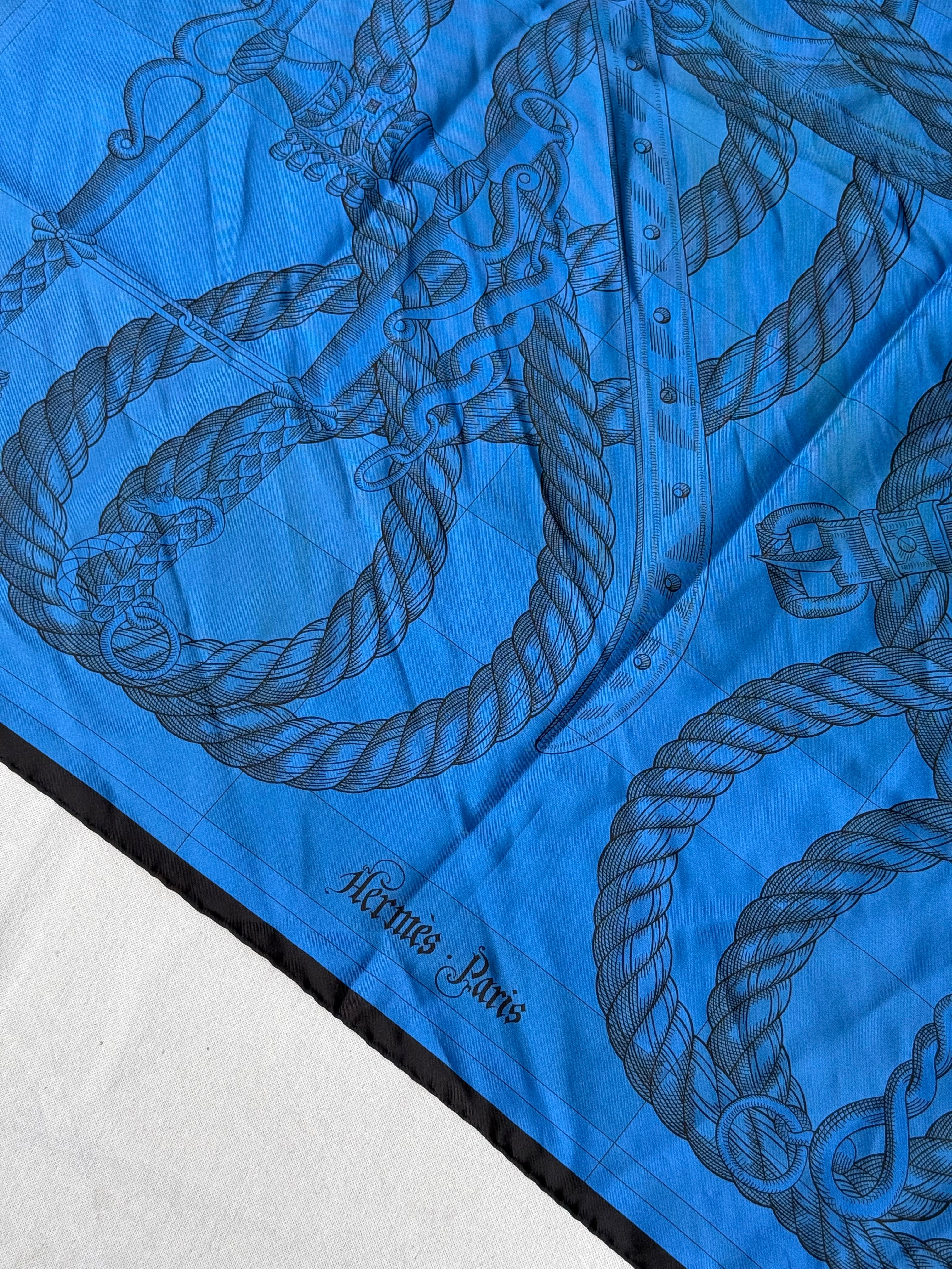 Foulard Hermès double face – Modèle Della cavalleria