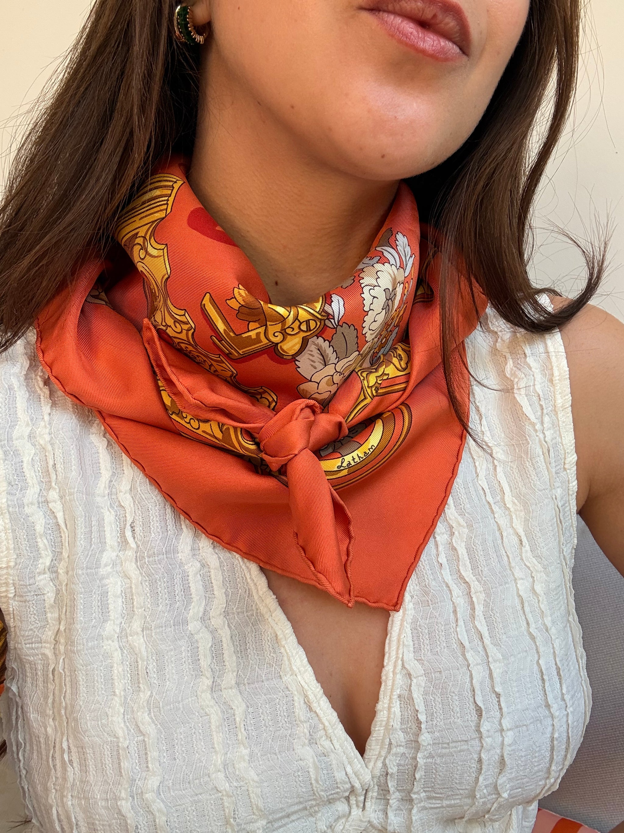 Foulard Hermès – Modèle Copeaux