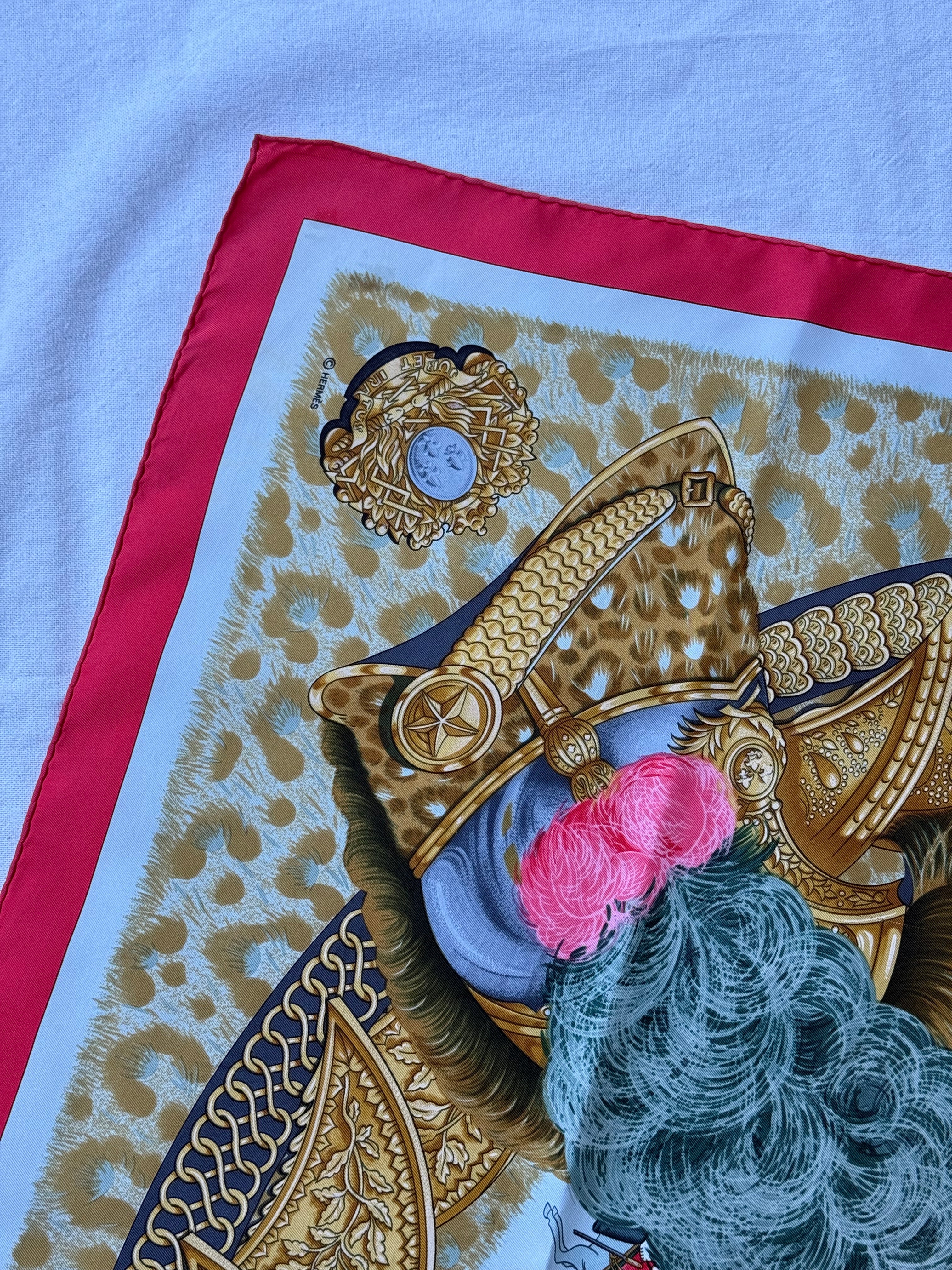 Foulard Hermès – Modèle Casques et Plumets