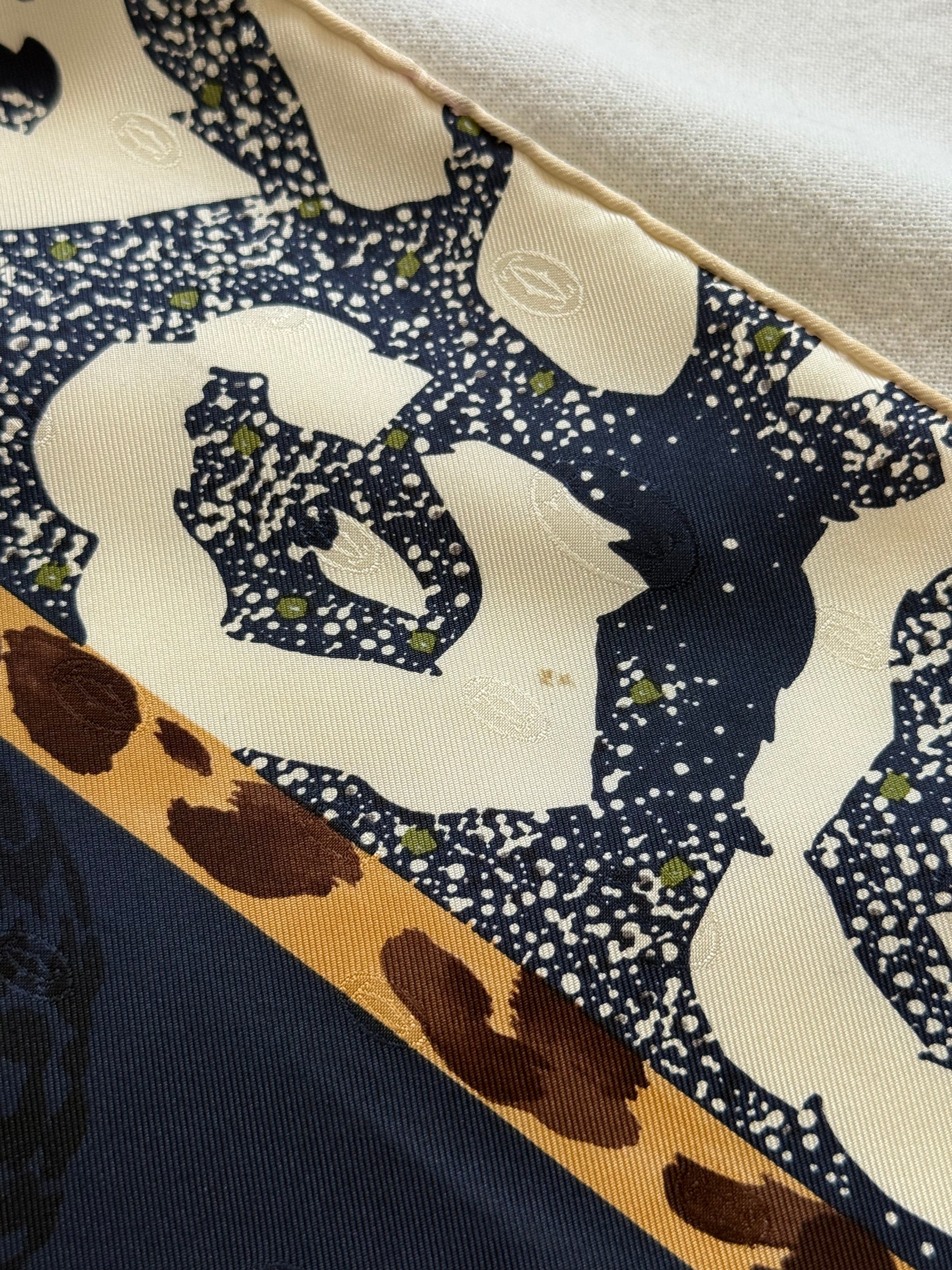 Foulard Cartier - Panthères et Joallerie
