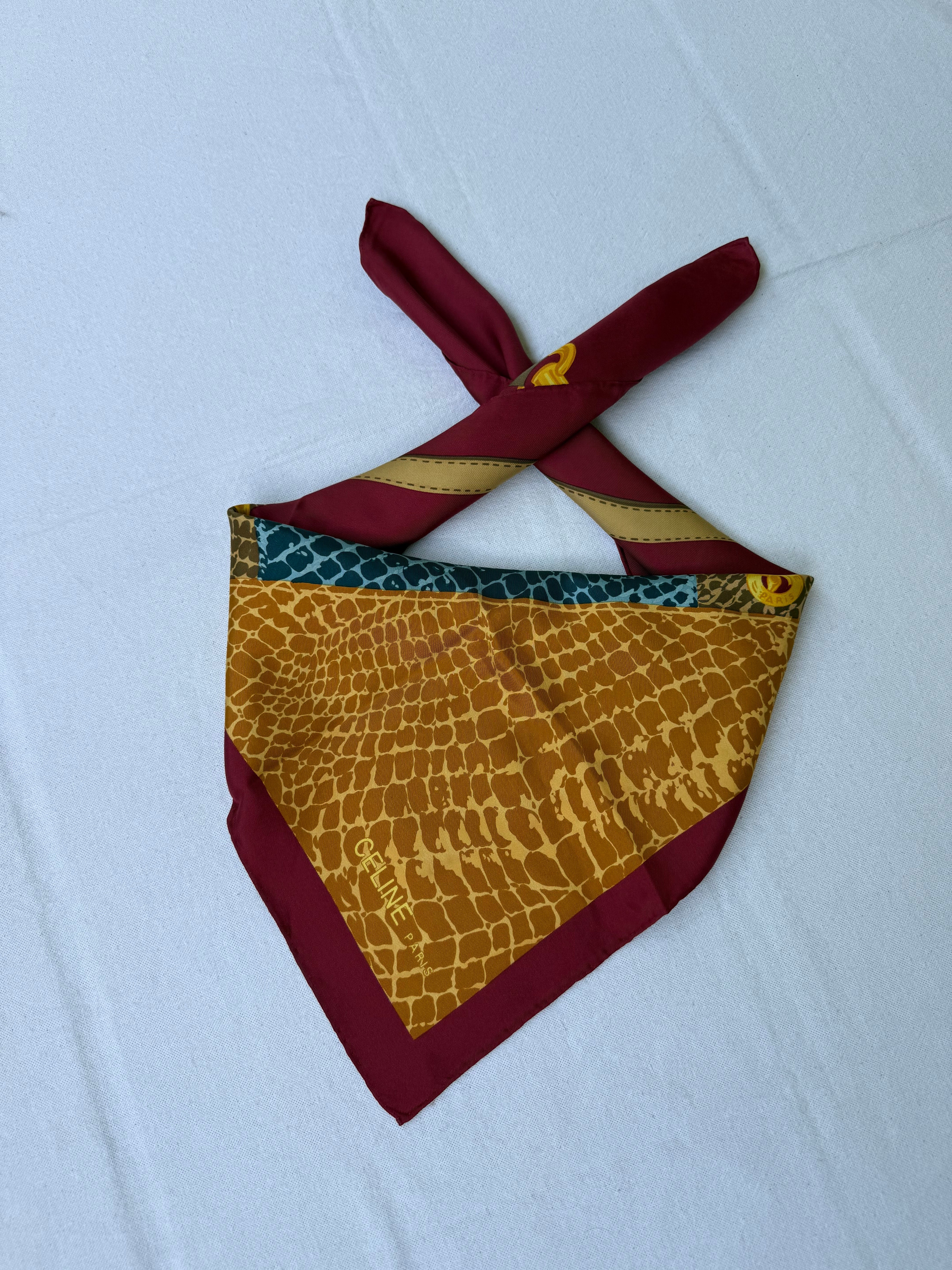 Celine Scarf – Stirrups and Snake Design