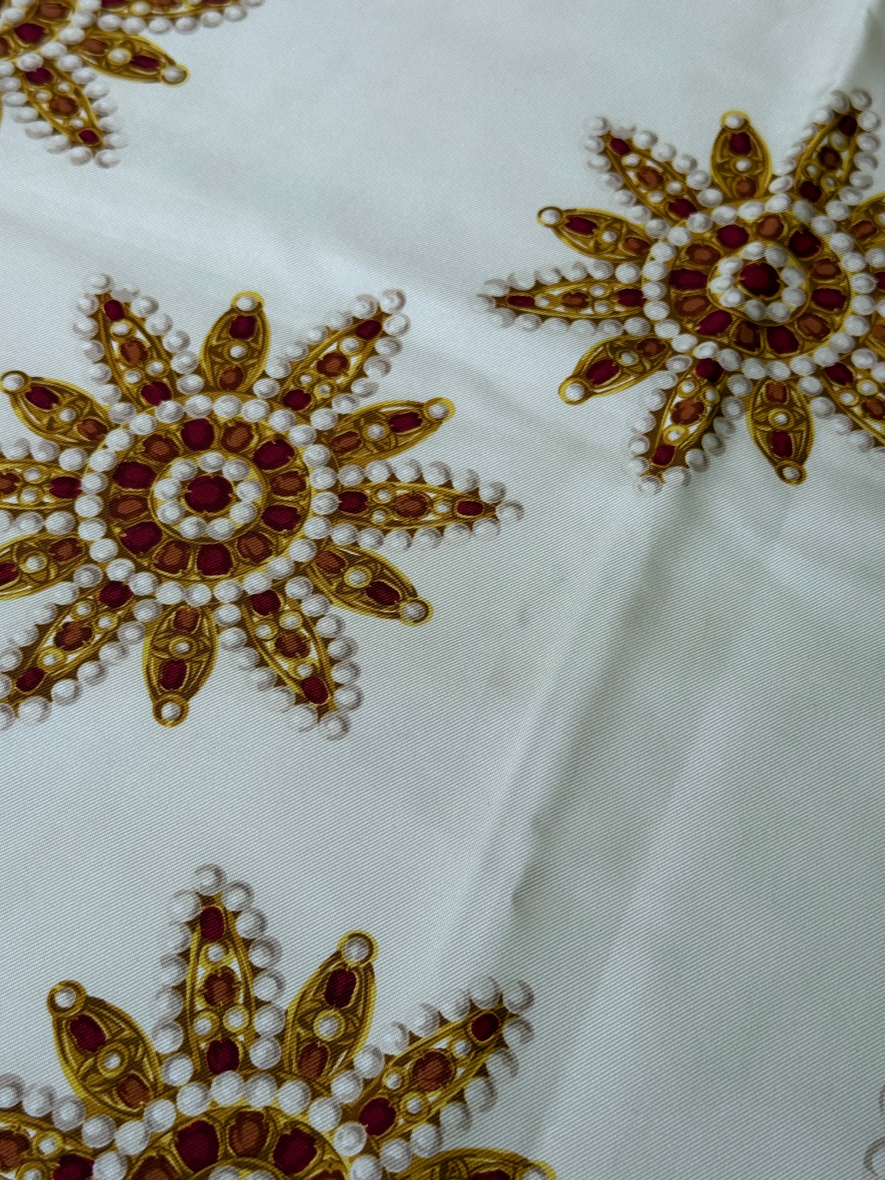 Christian Dior Scarf – Jewel and crown motifs