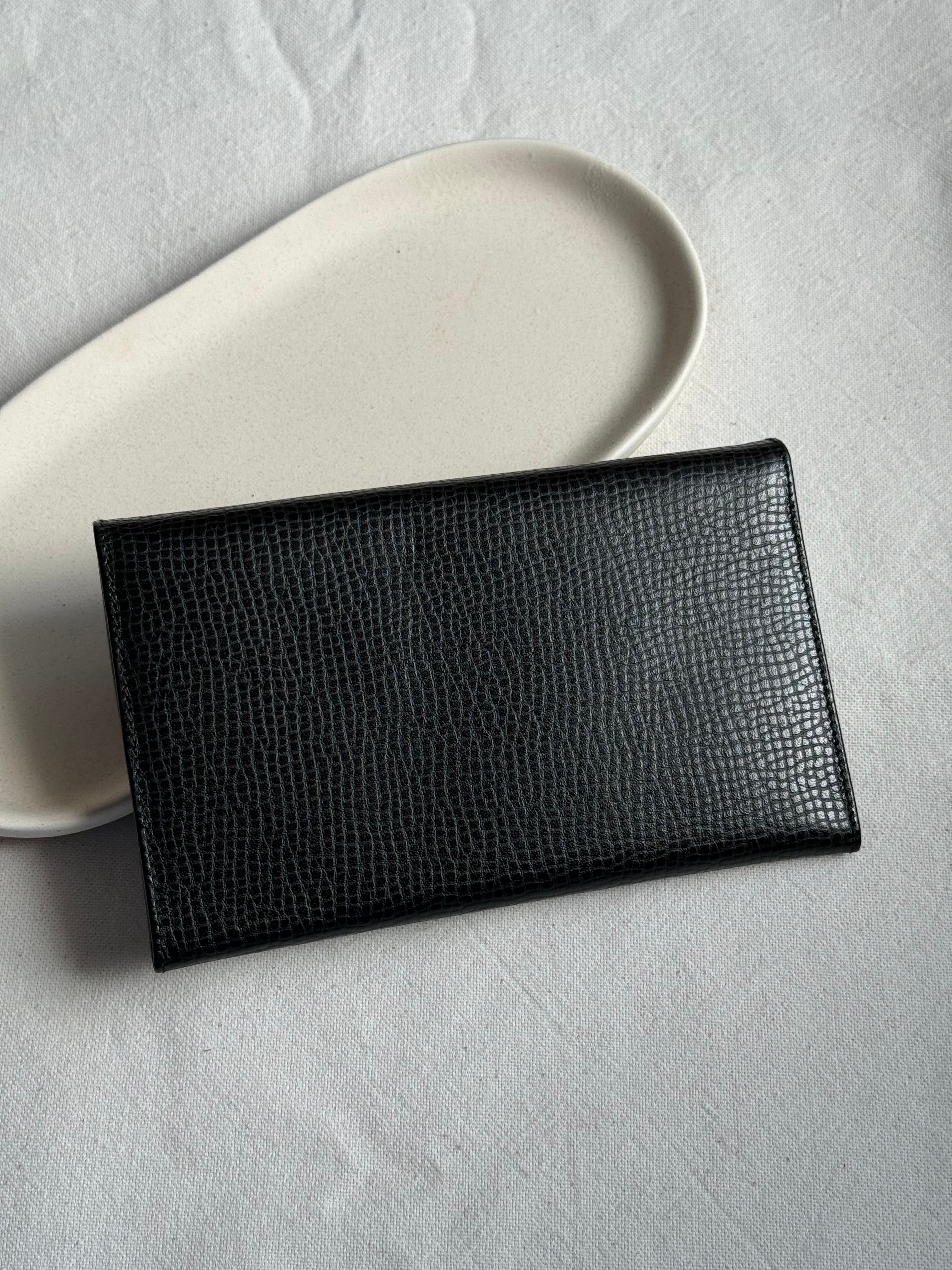 Portefeuille Christian Dior vintage- Cuir noir