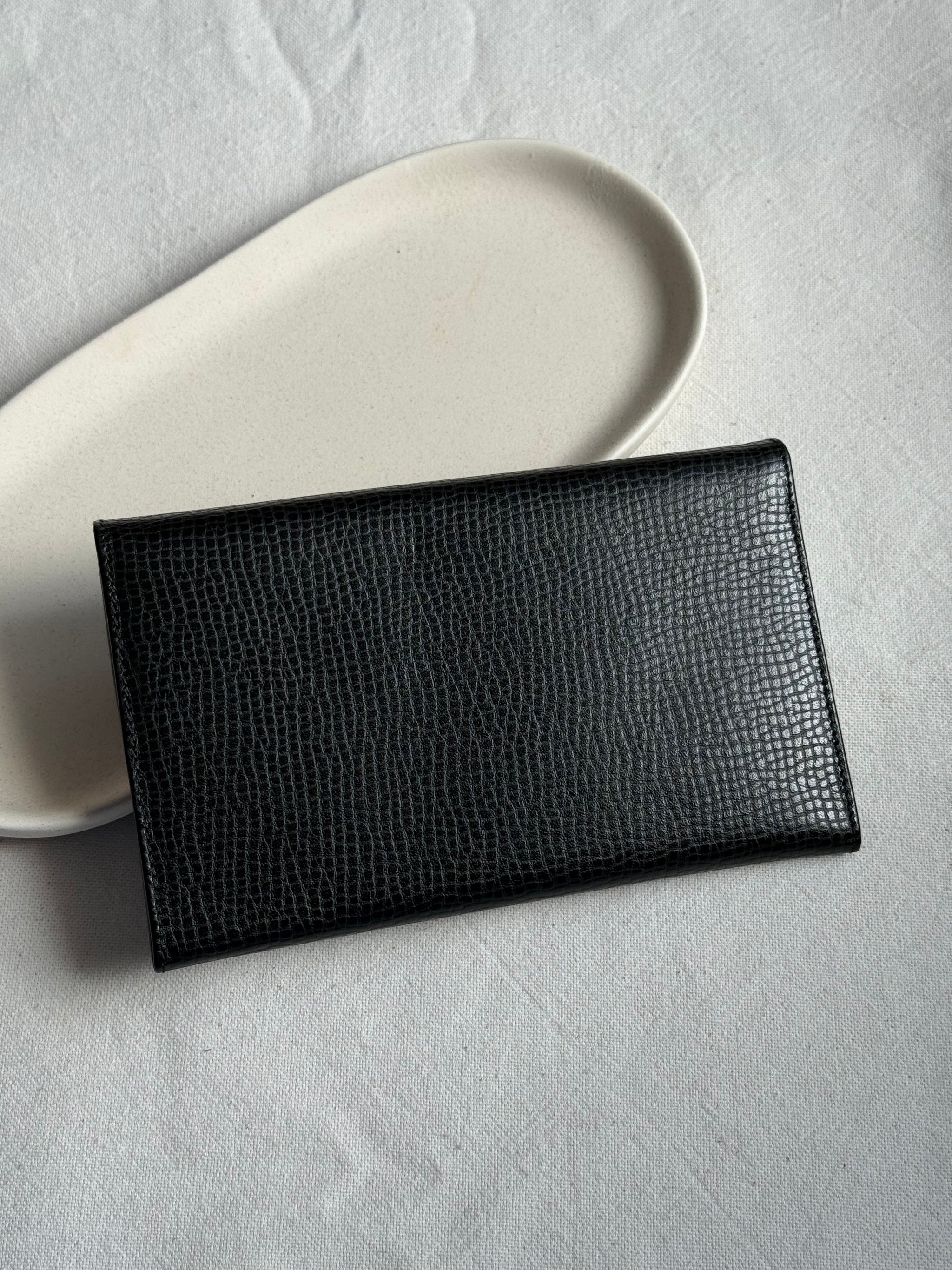 Portefeuille Christian Dior vintage- Cuir noir