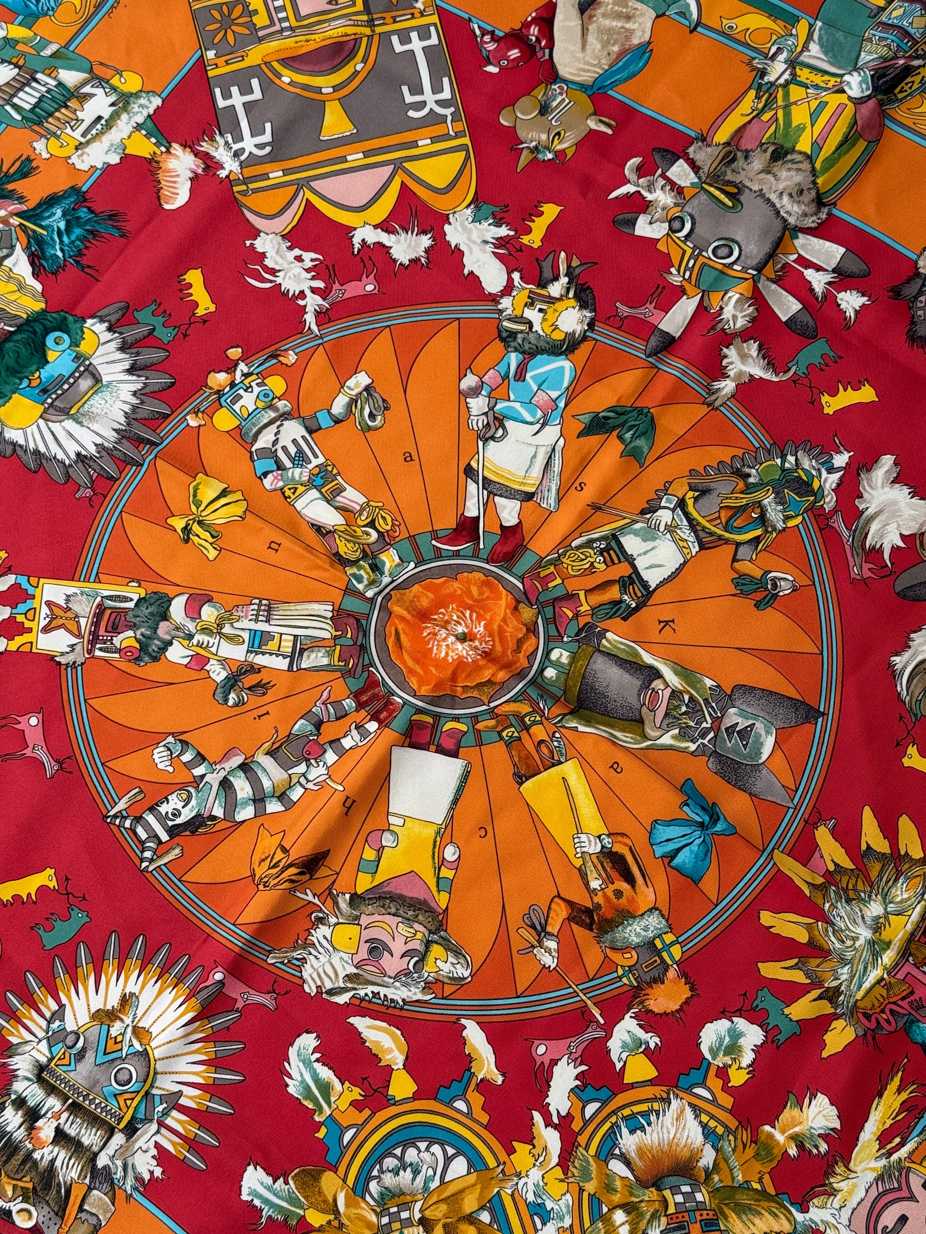 Foulard Hermès – Modèle Kachinas