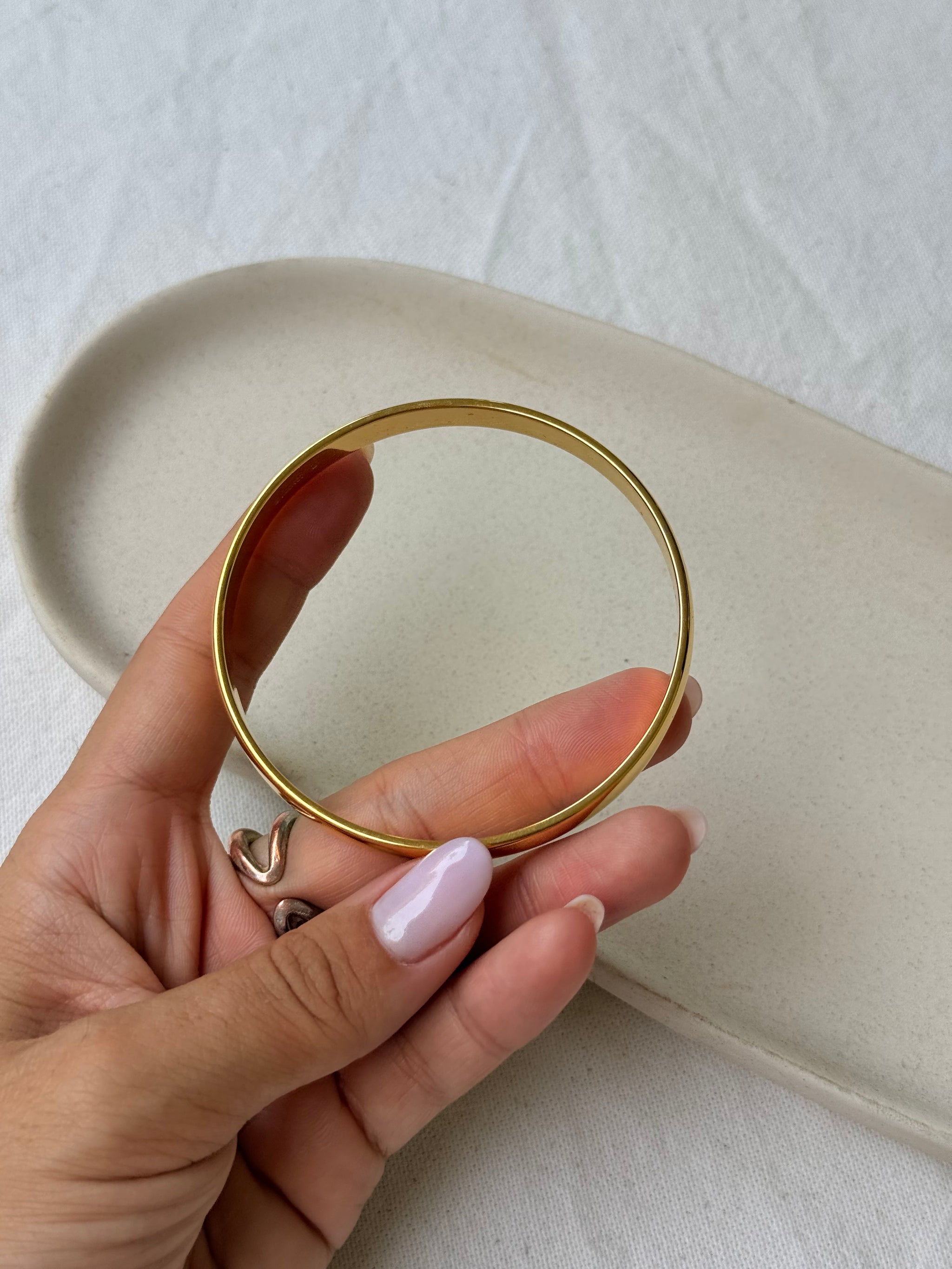 Bracelet Monet vintage - Jonc doré