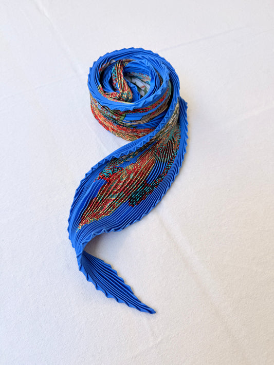 Foulard Hermès plissé – Modèle L’Art des Steppes