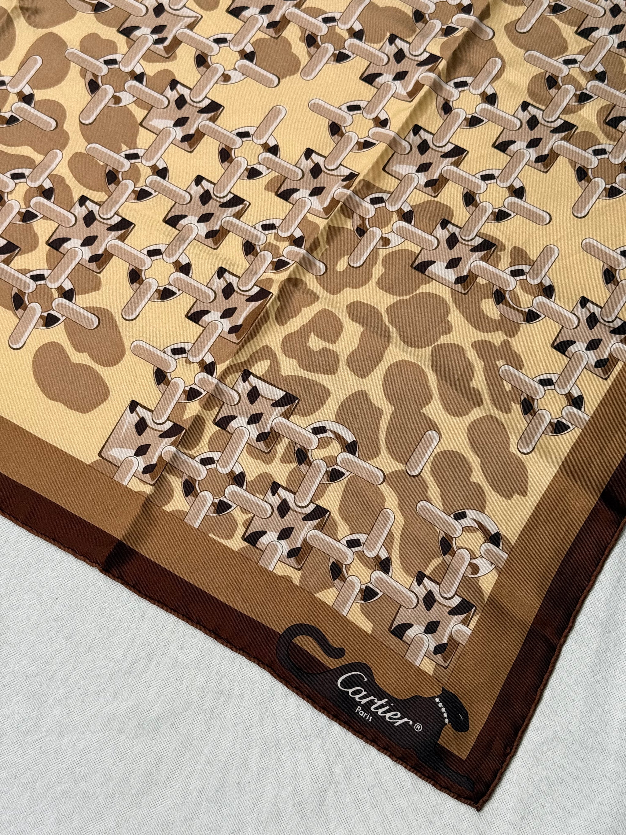 Foulard Cartier – Motifs panthères