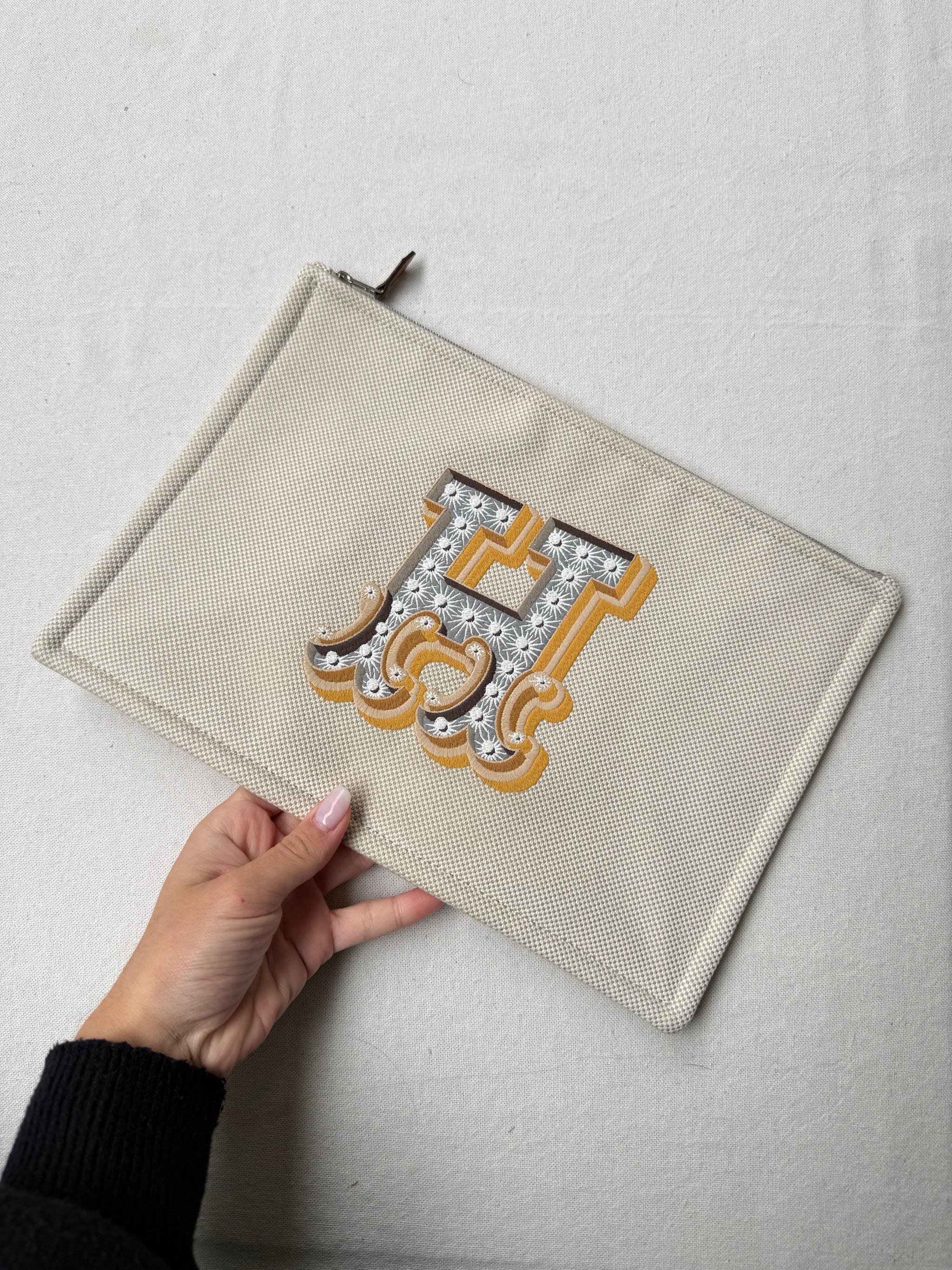 Trousse Hermès - Tissu flat H