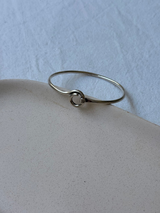 Jonc vintage nœud en argent 925
