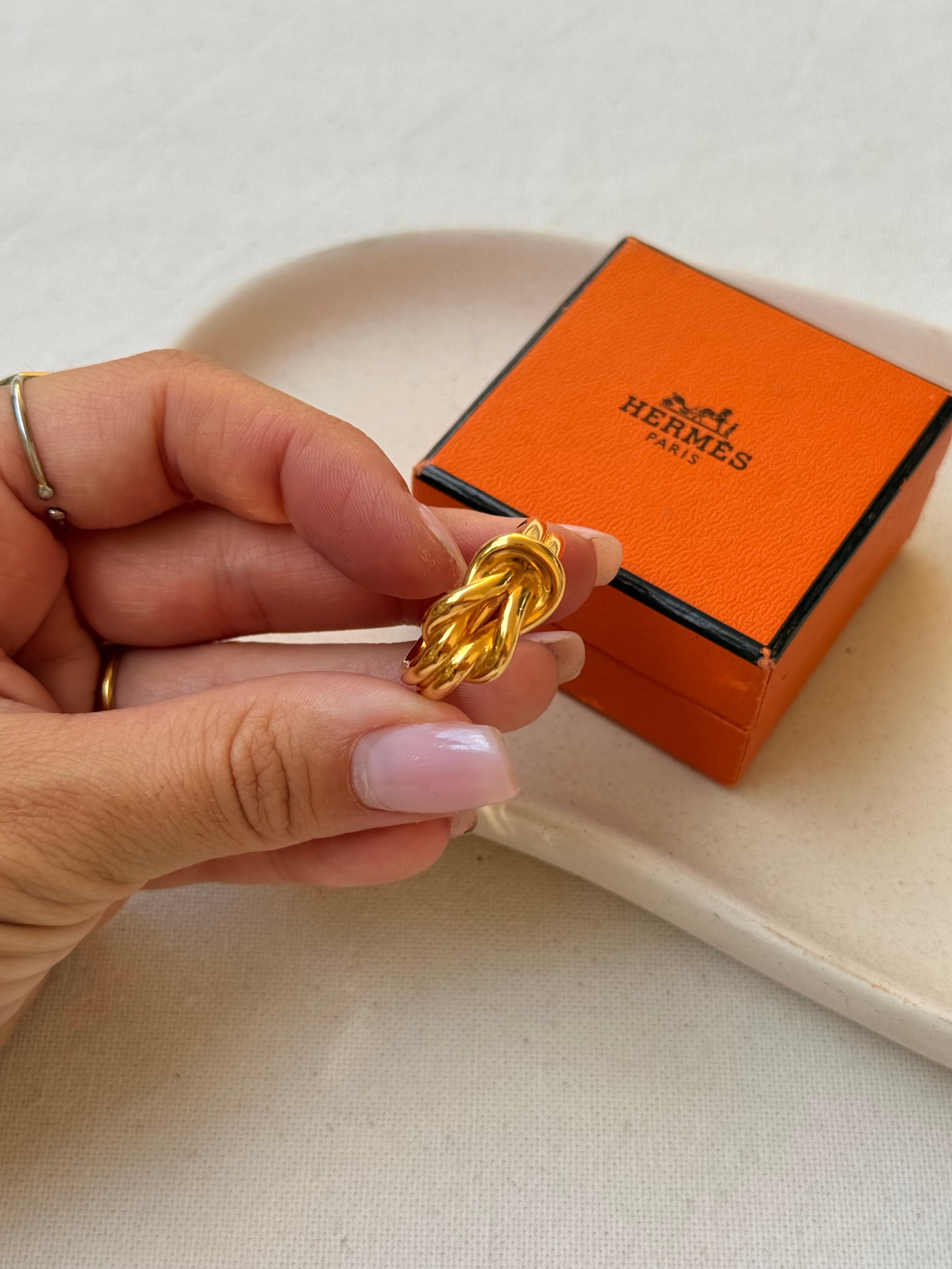 Anneau de foulard Hermès - Modèle nœud marin
