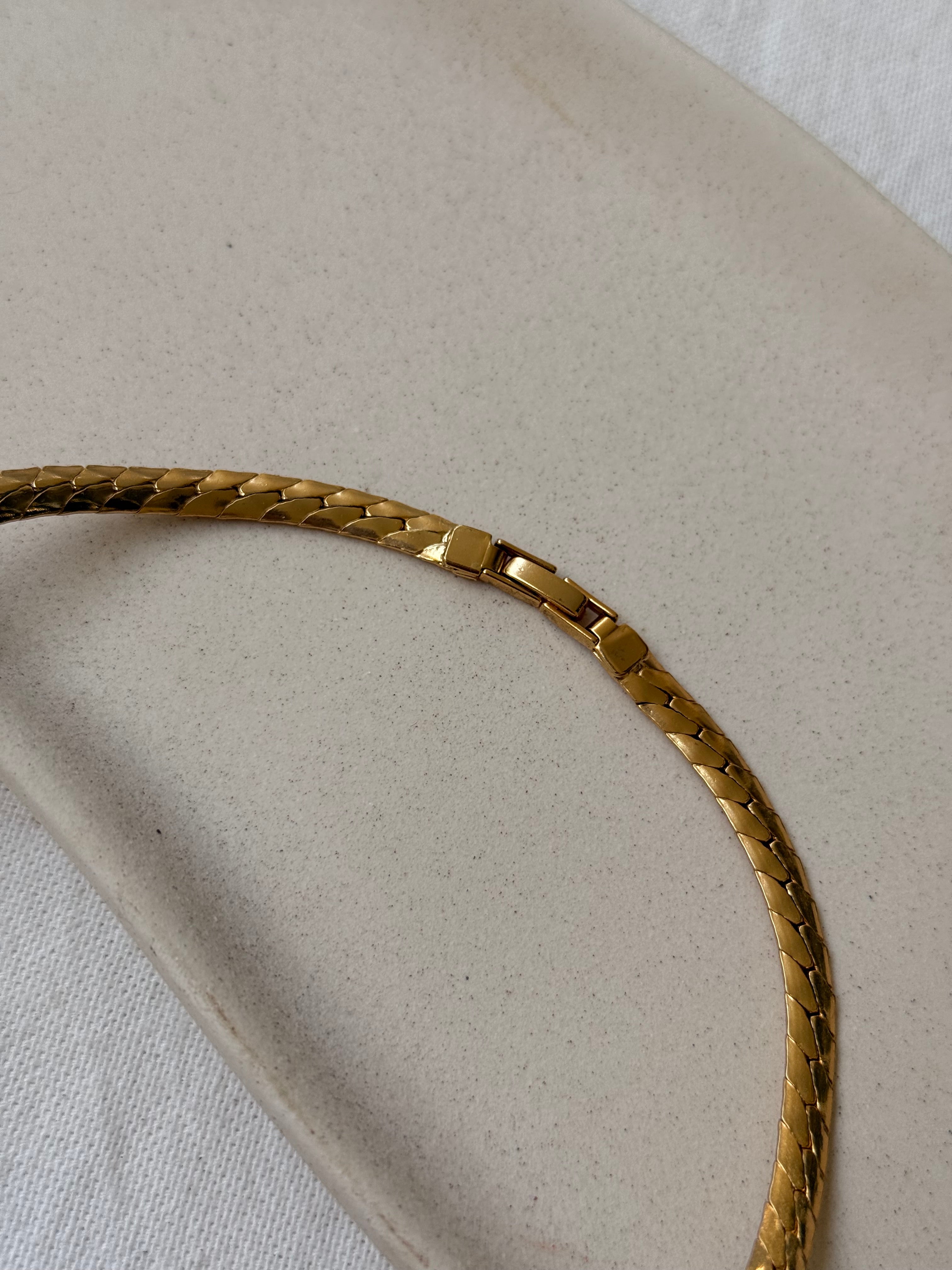 Collier Orena vintage - Fleurs et perle nacrée