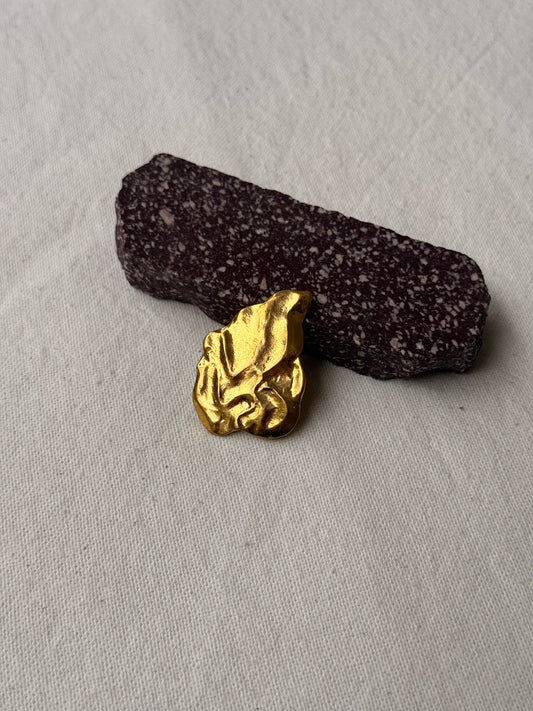 Pins Yves Saint Laurent vintage - Flamme dorée