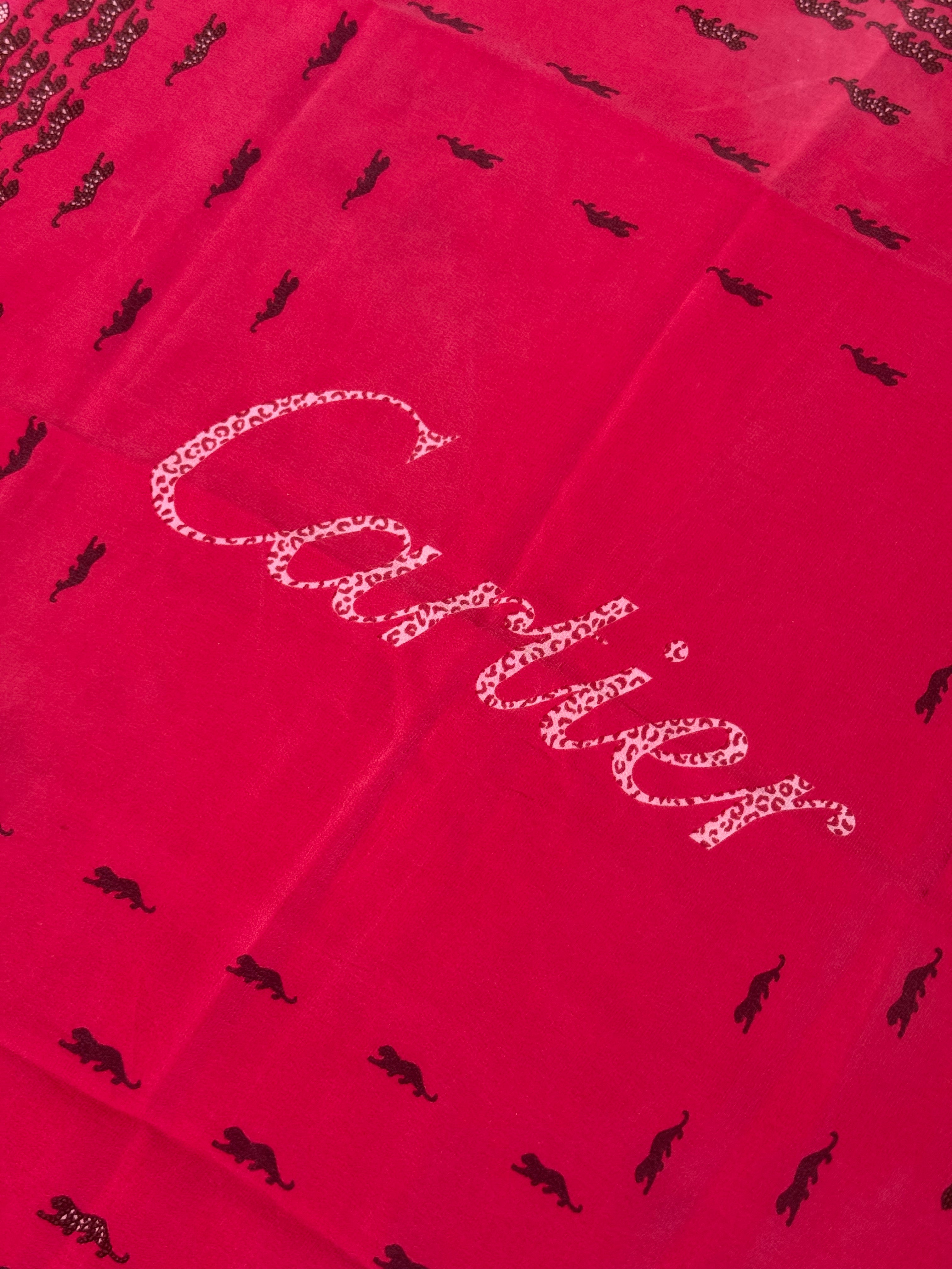 Foulard Cartier – Motifs panthères