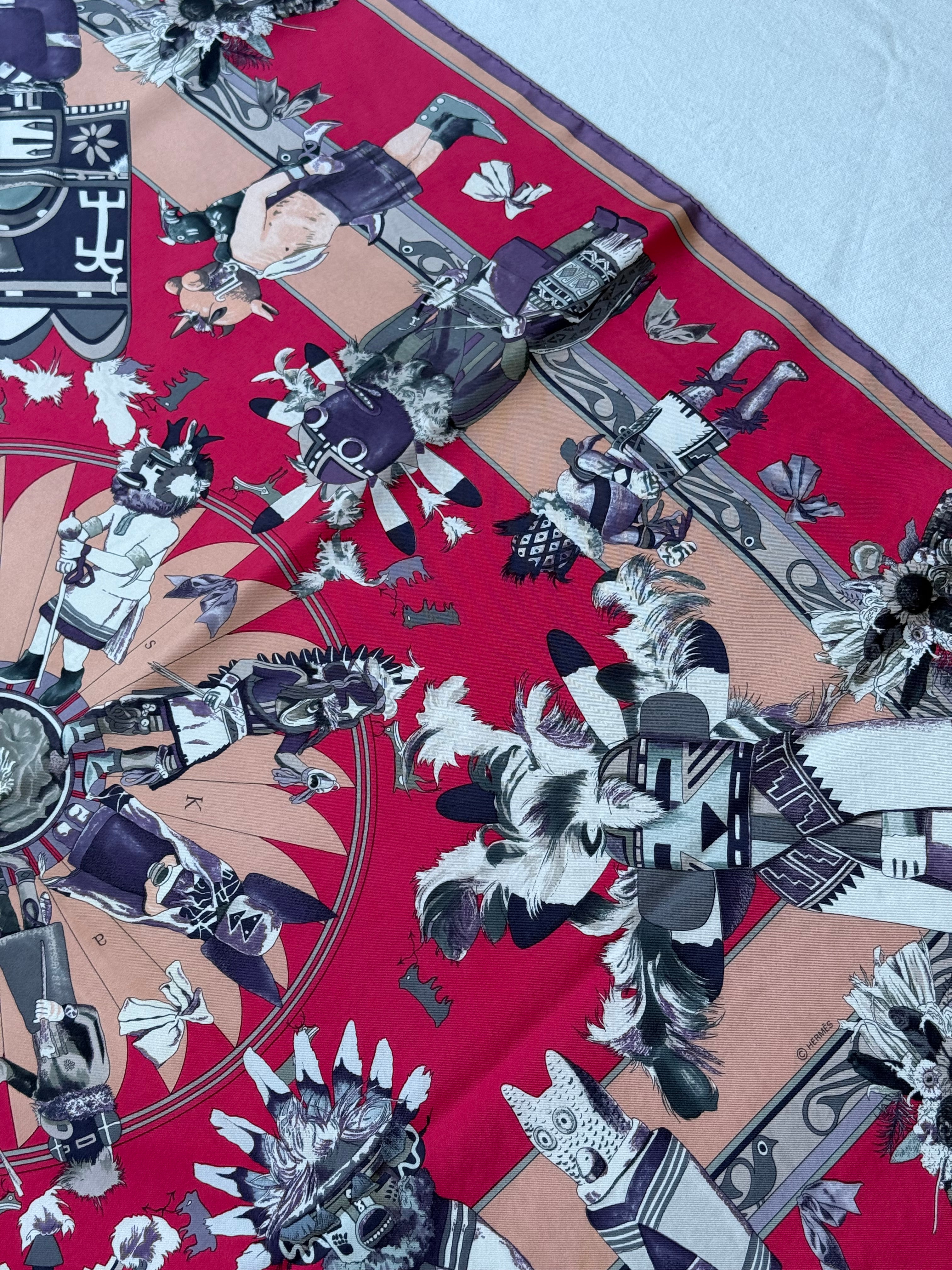 Foulard Hermès – Modèle Kachinas