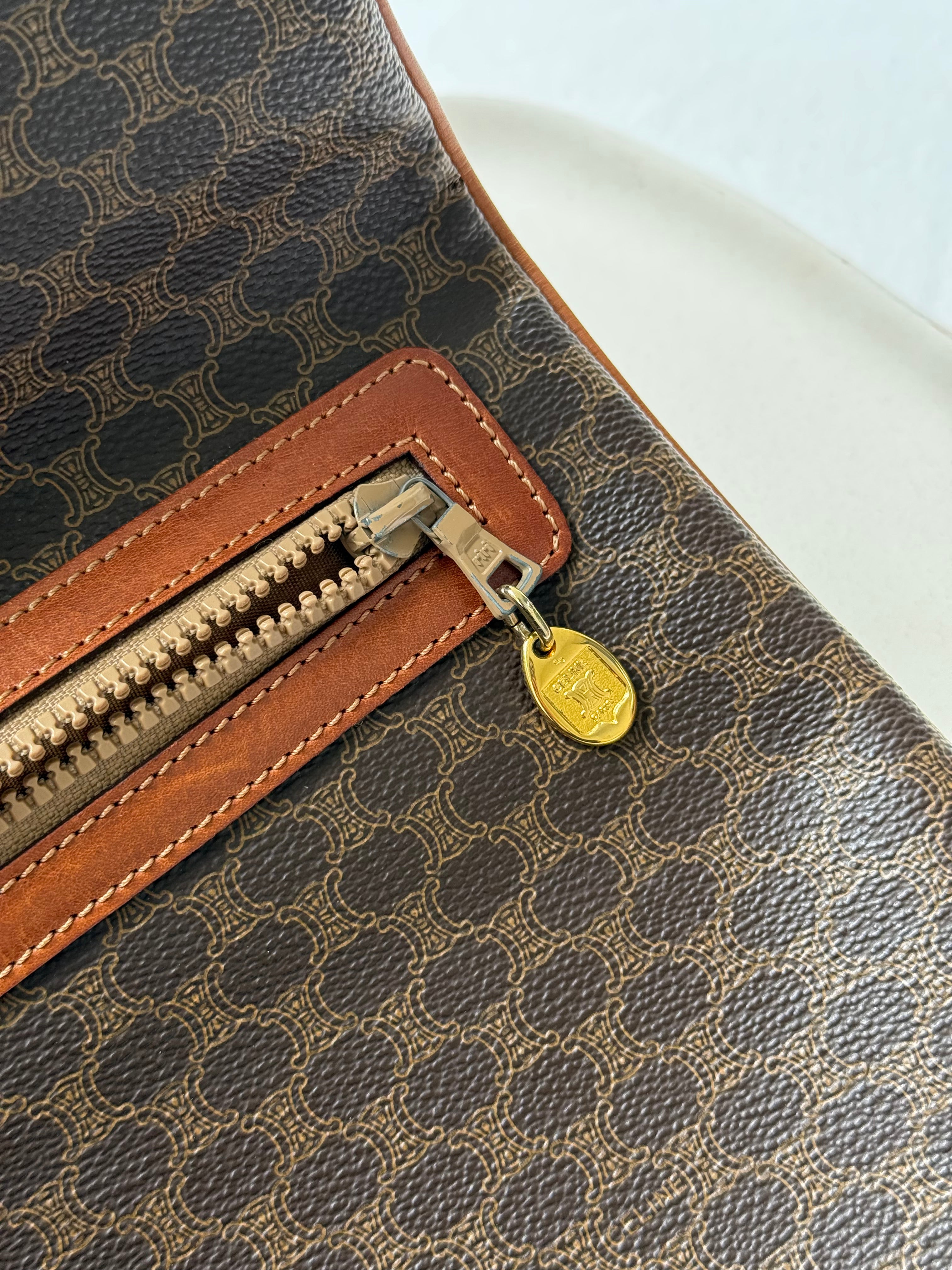 Pochette Céline vintage - Toile triomphe