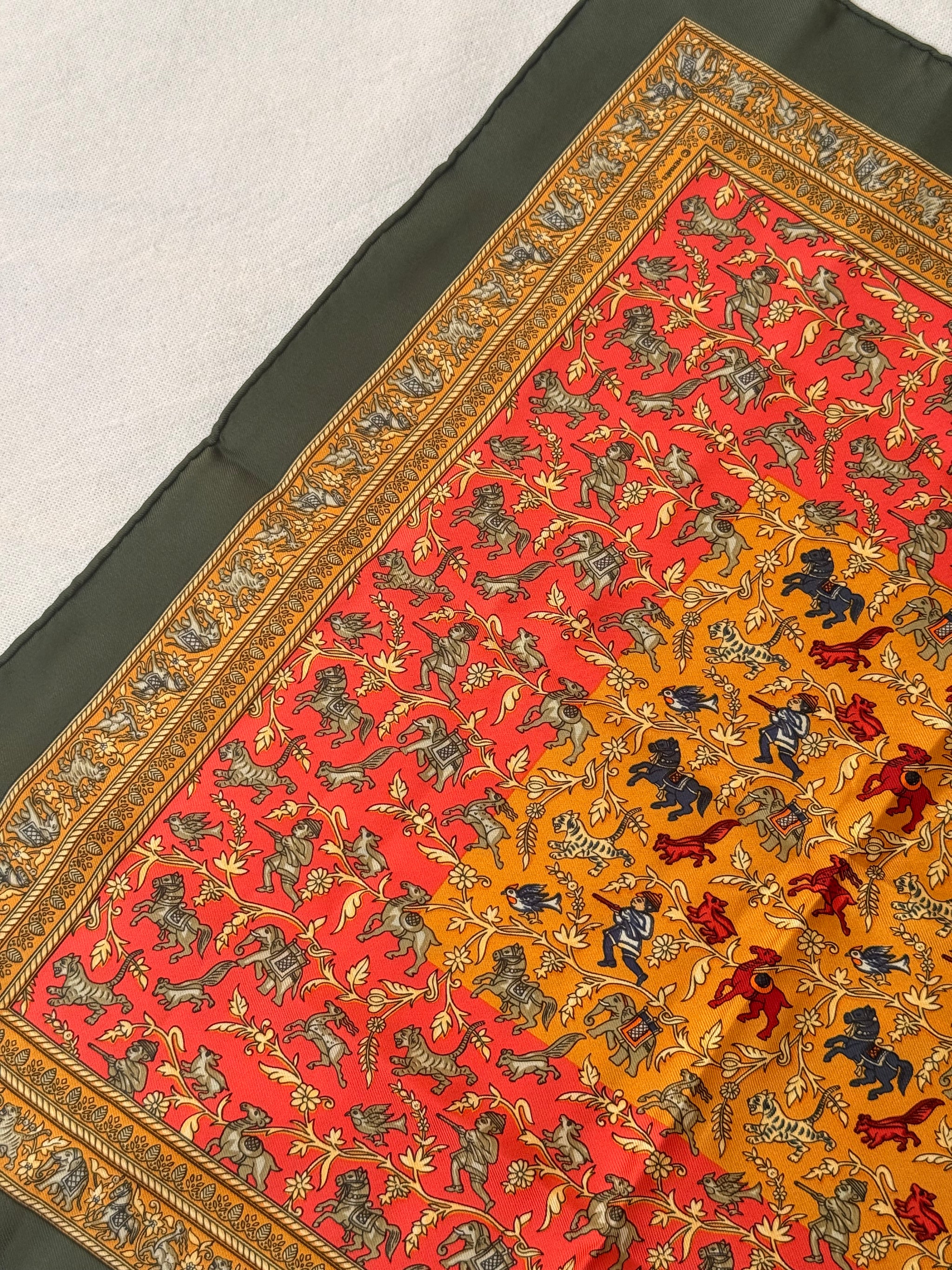 Gavroche Hermès – Modèle Chasse en Inde