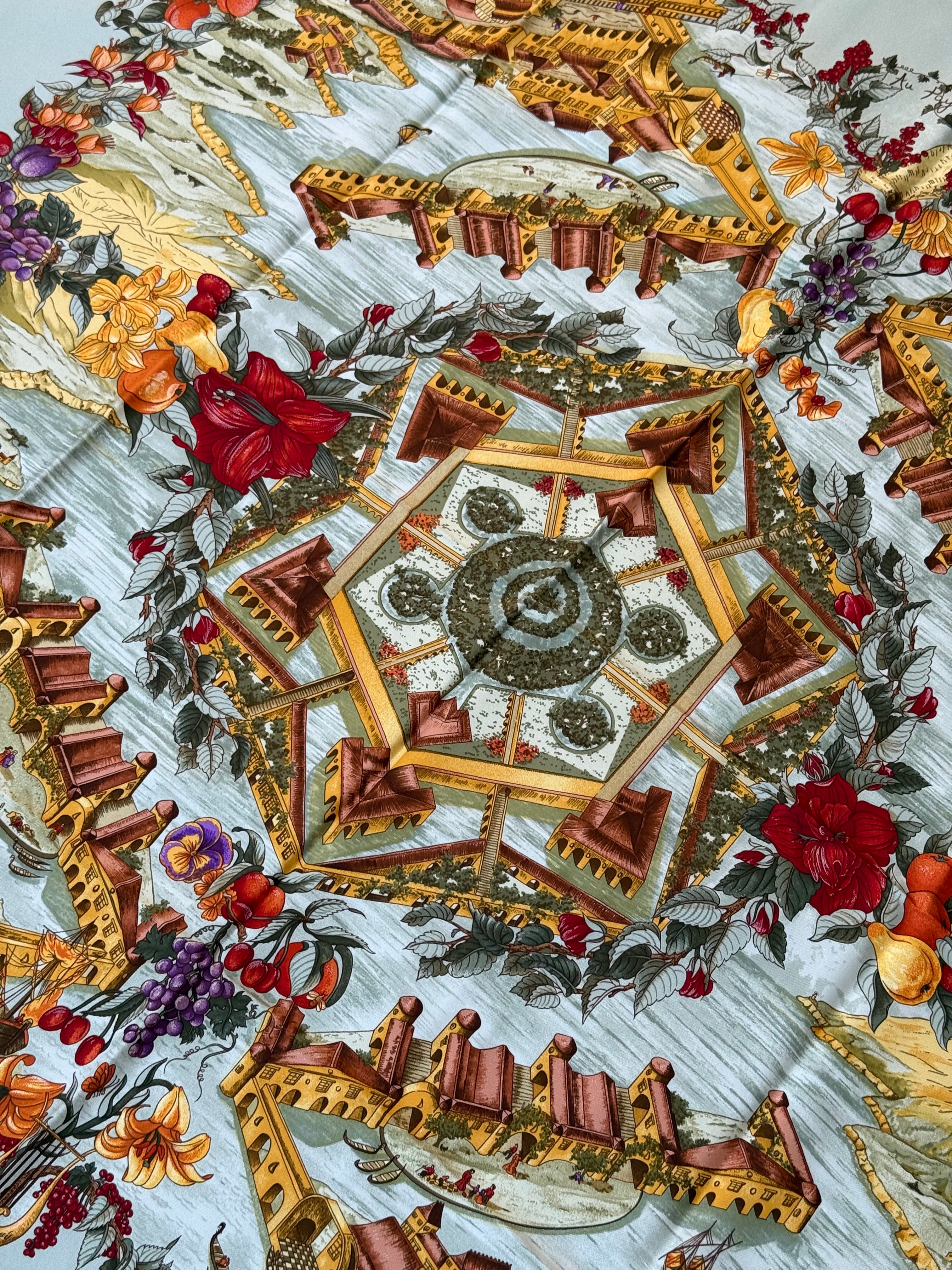 Foulard Hermès – Modèle Au pays de Cocagne