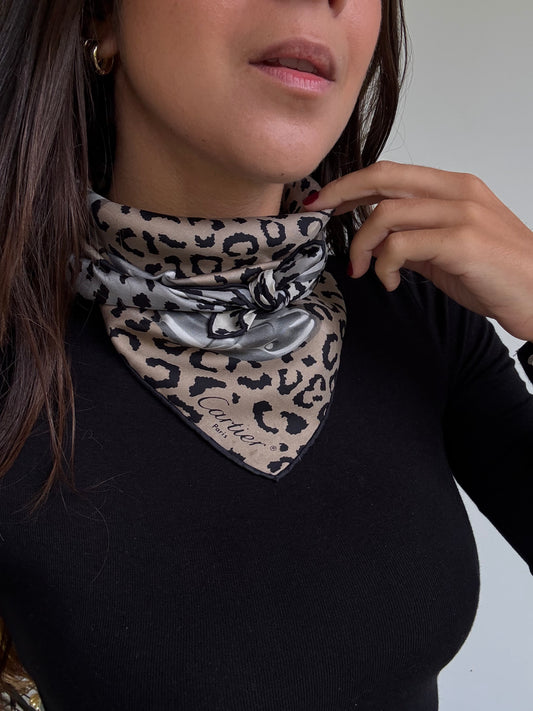Foulard Cartier – Motif panthère