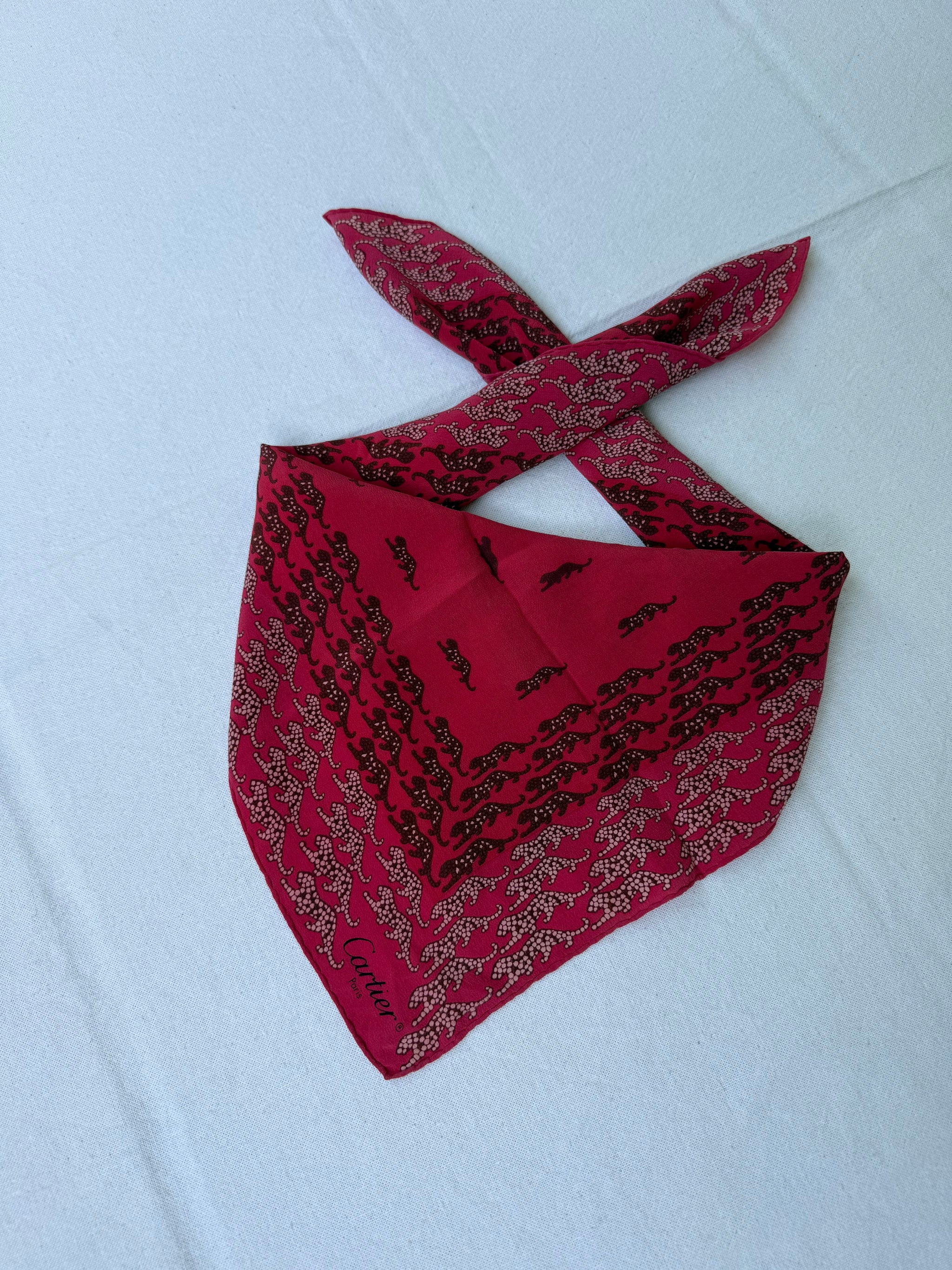 Foulard Cartier – Motifs panthères
