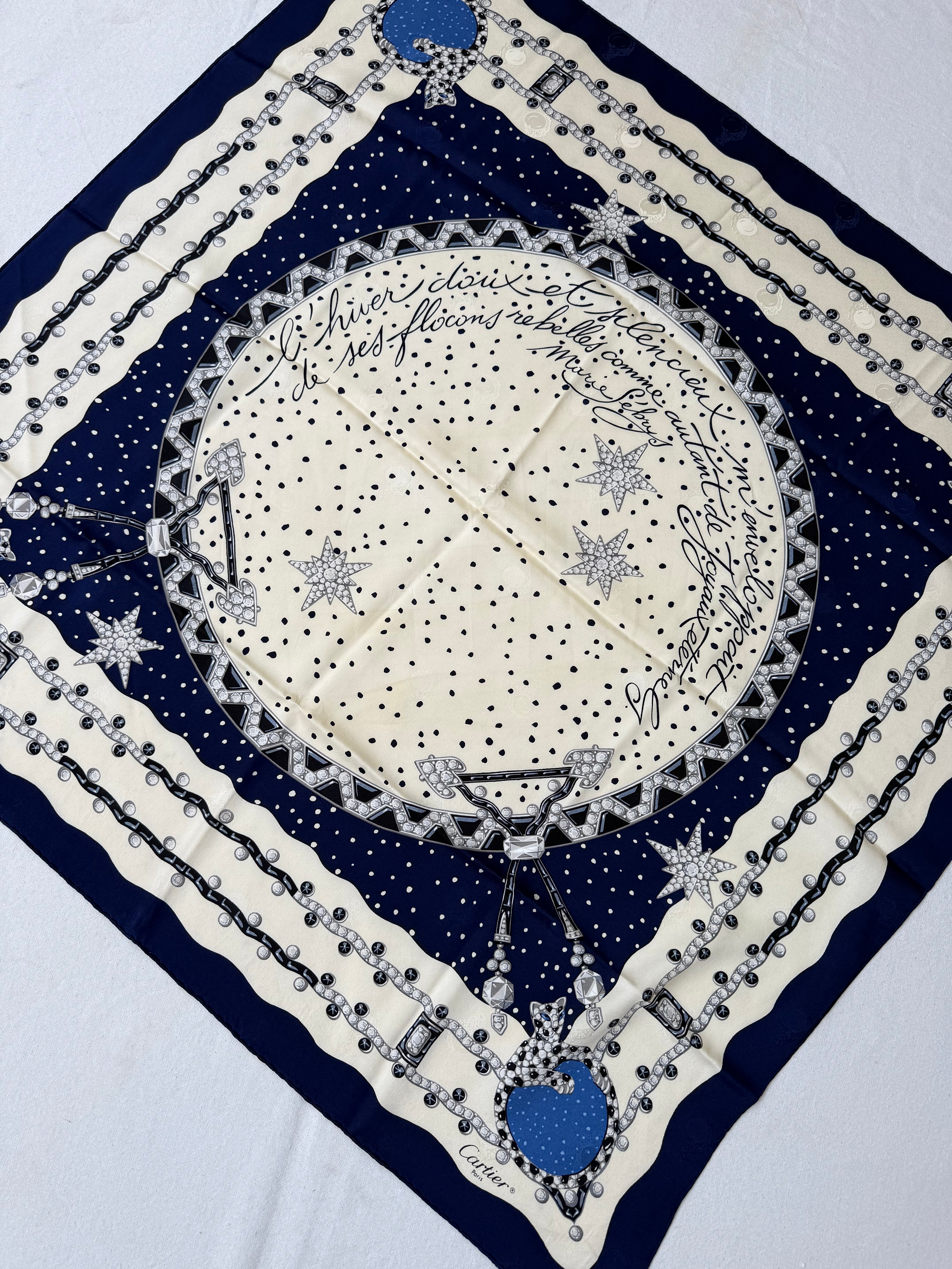 Foulard Cartier – Ciel d’hiver