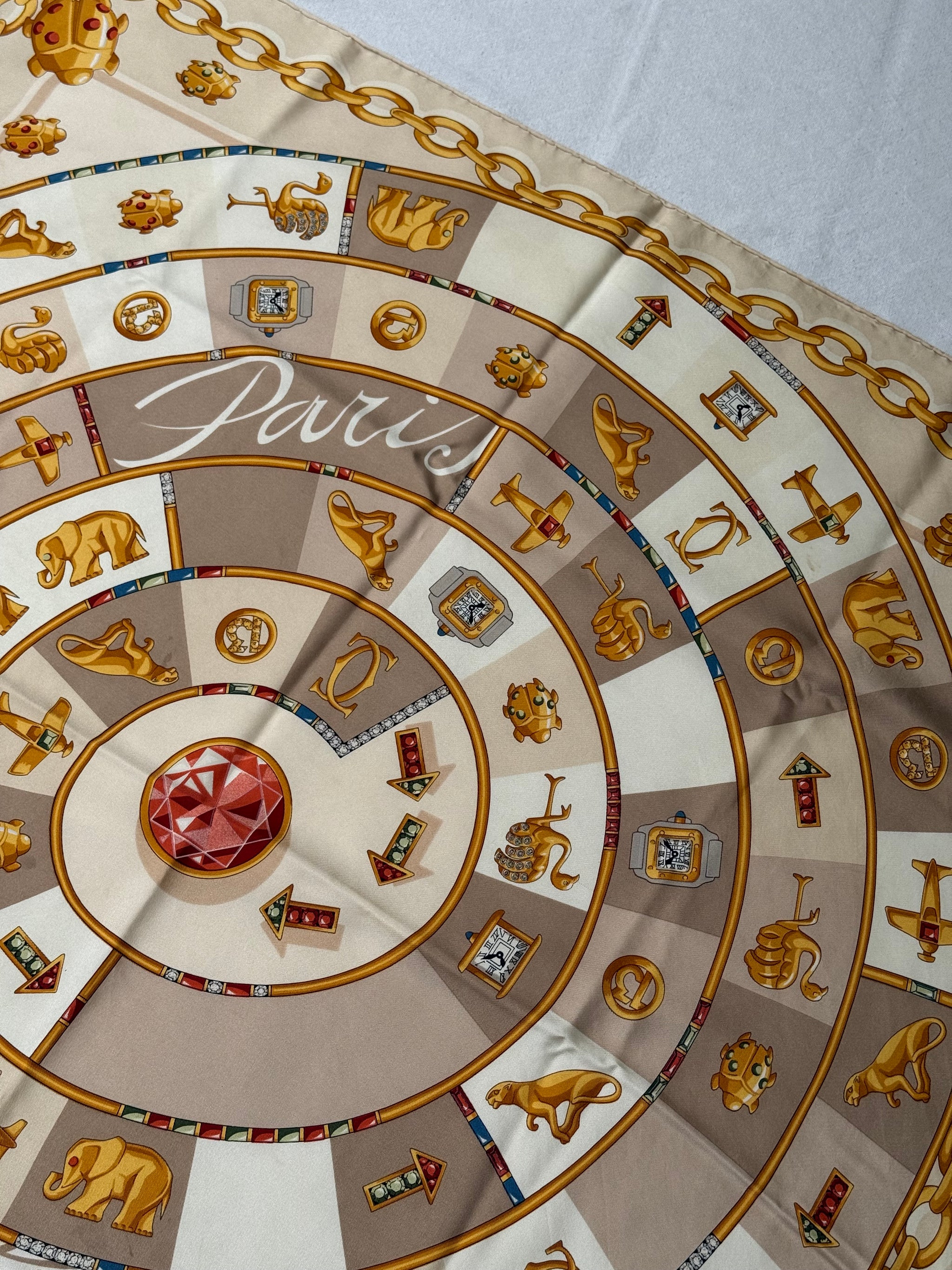 Foulard Cartier – Spirale joaillère
