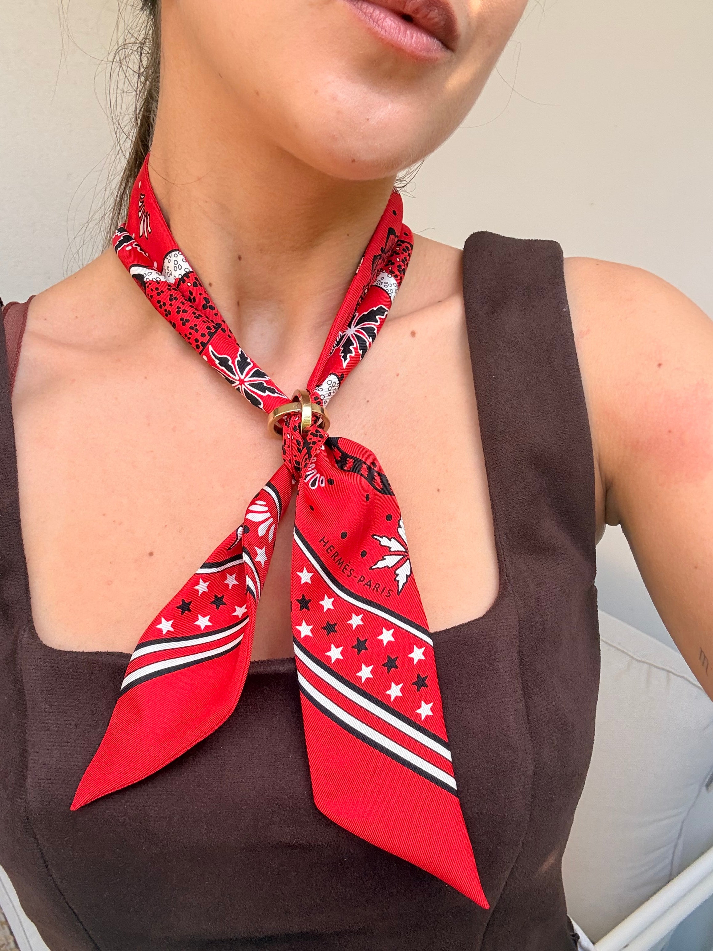 Anneau de foulard Hermès - Modèle Cosmos